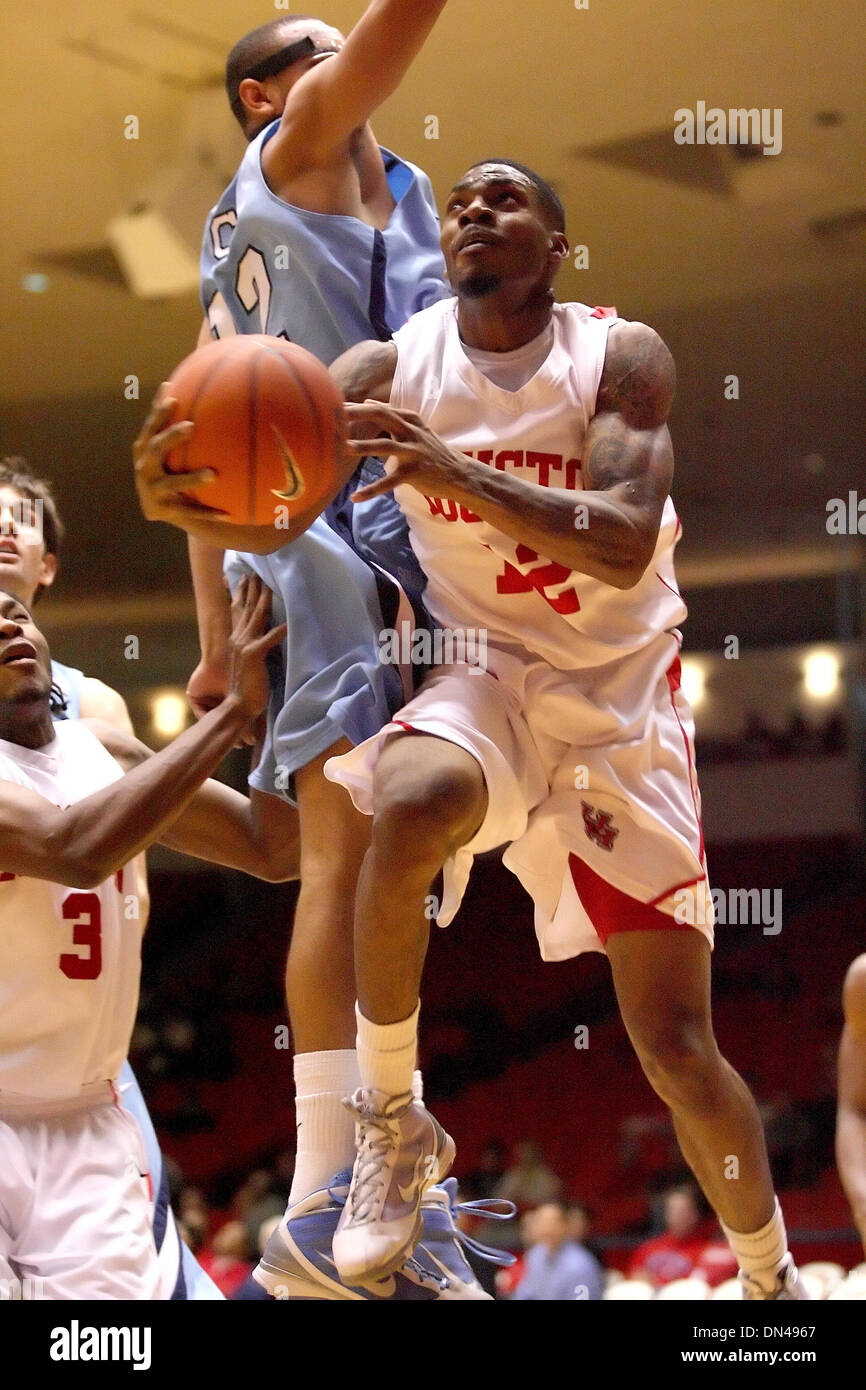 University of Houston Guard Aubrey Coleman (12) goes up for a reverse