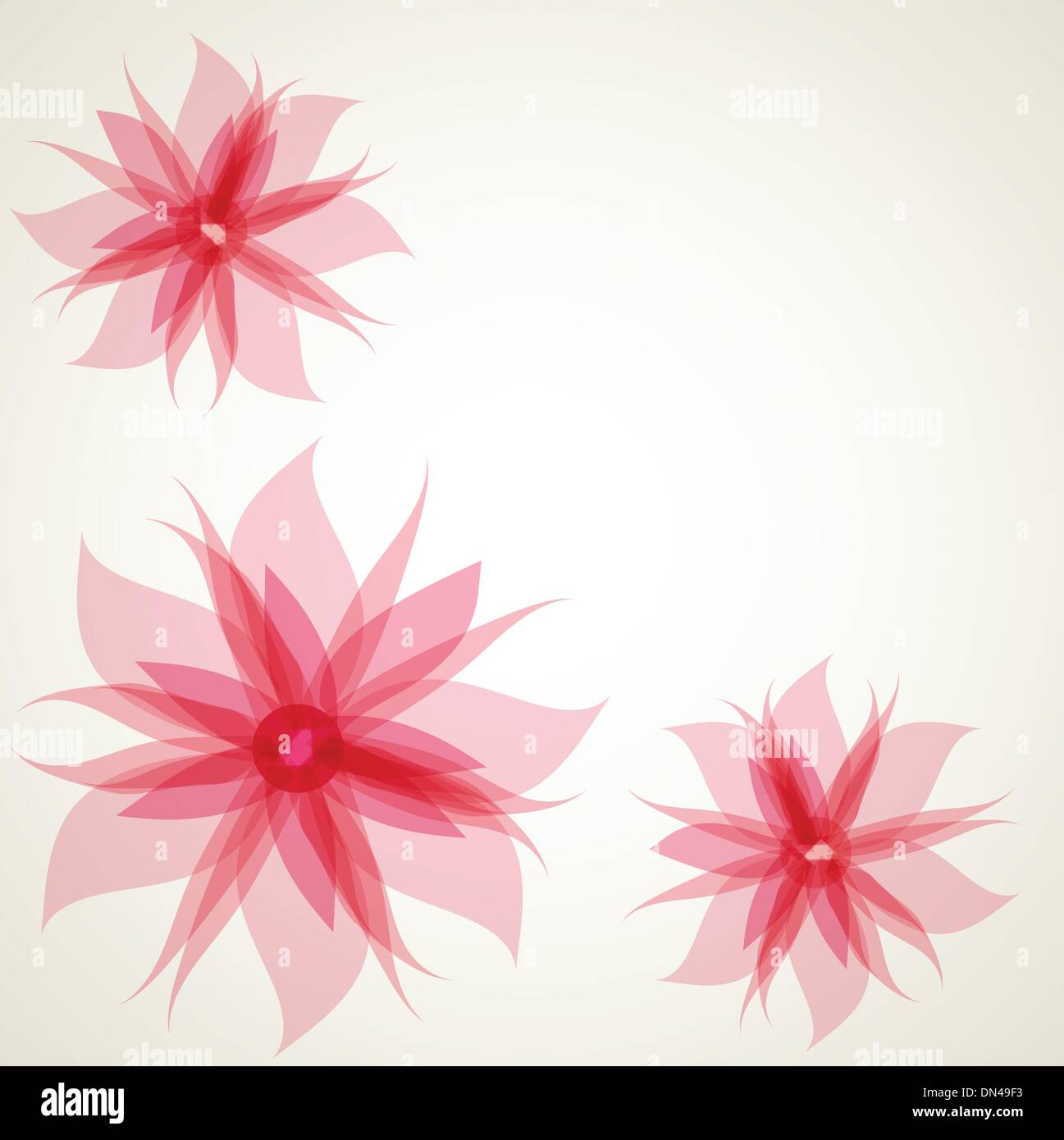 Vintage floral card with handdrawn flowers Stock Vector Image & Art - Alamy