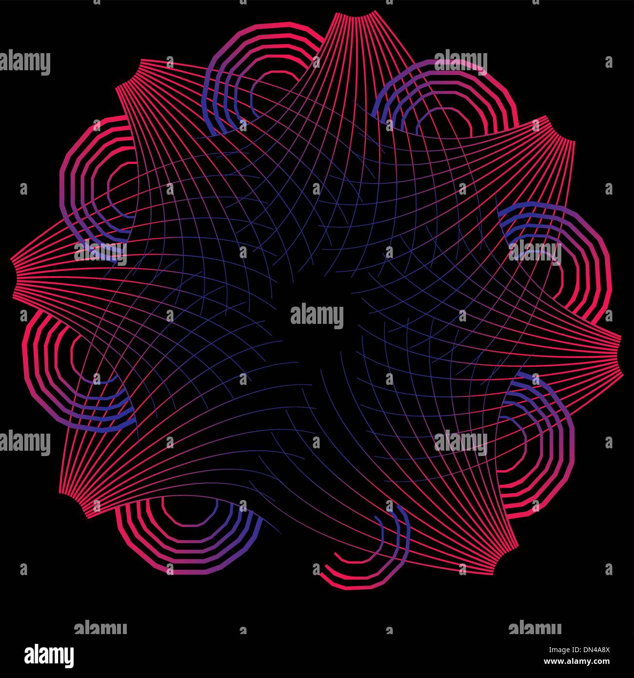 black background geometric lines vector art Stock Vector Image & Art ...