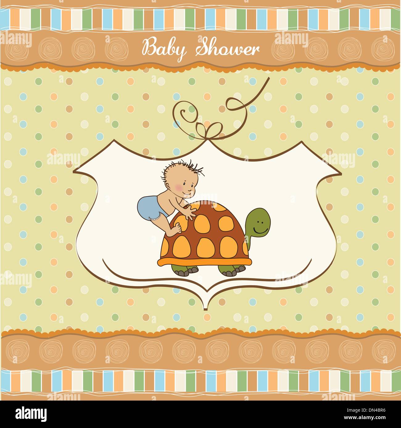 funny baby boy announcement card Stock Vector Image & Art Alamy