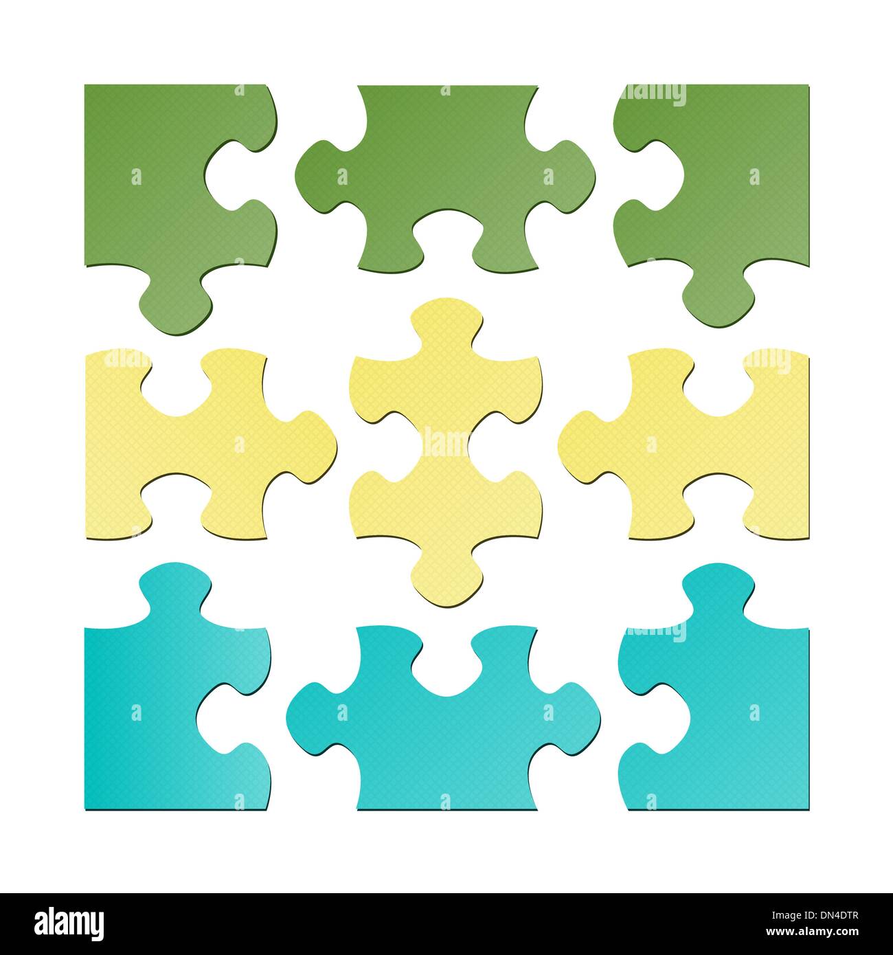 The isolated puzzle pieces Stock Vector Image & Art Alamy