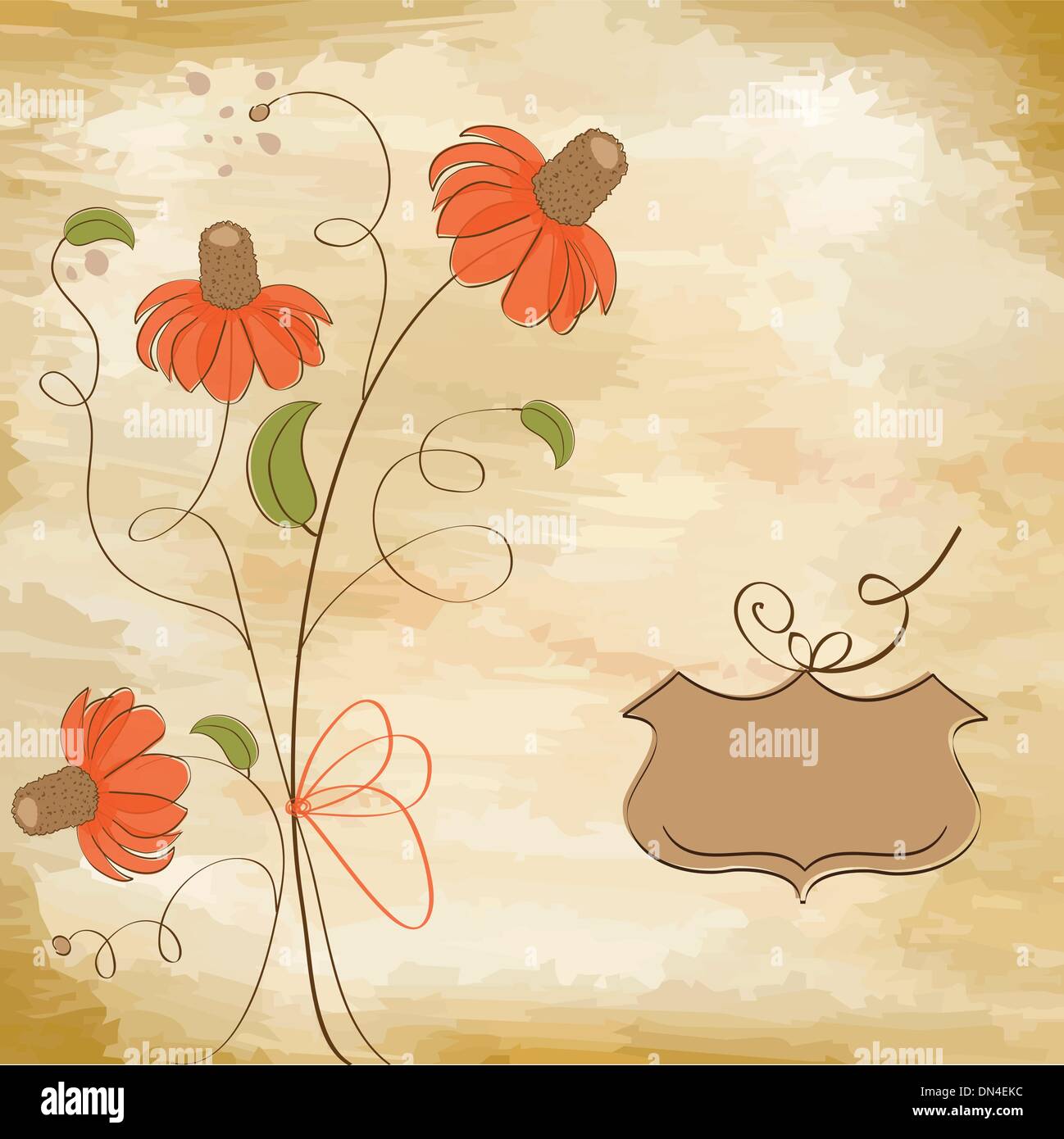 romantic flowers background Stock Vector Image & Art - Alamy