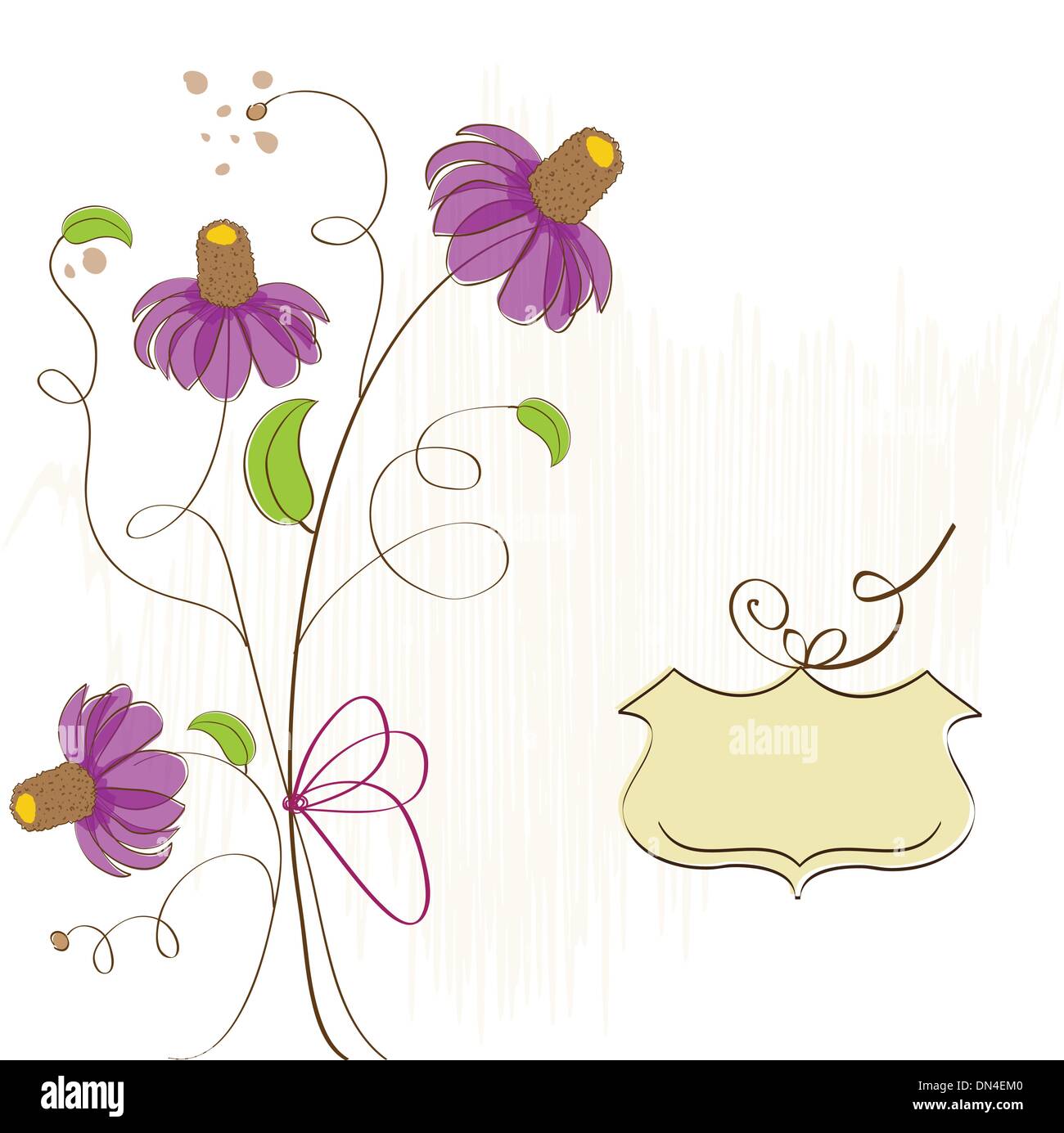 romantic flowers background Stock Vector Image & Art - Alamy