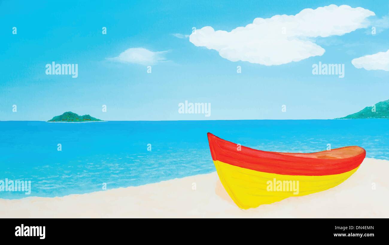 Vector art beach Stock Vector Image & Art - Alamy