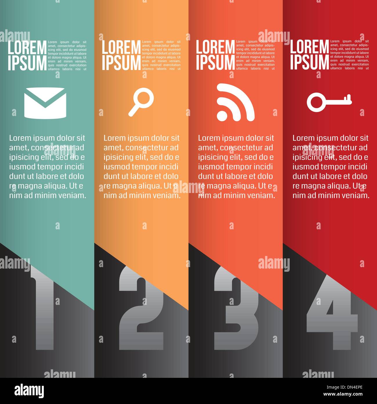 Four steps hi-res stock photography and images - Alamy