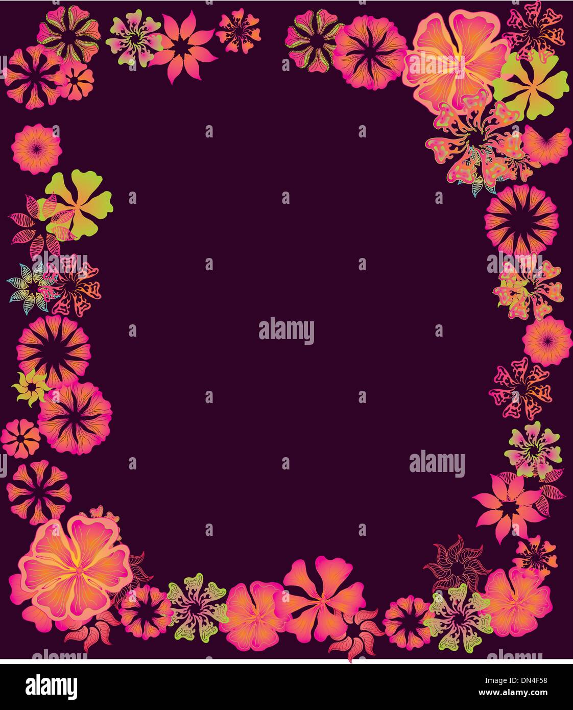 spring hibiscus flower vector art Stock Vector Image & Art - Alamy