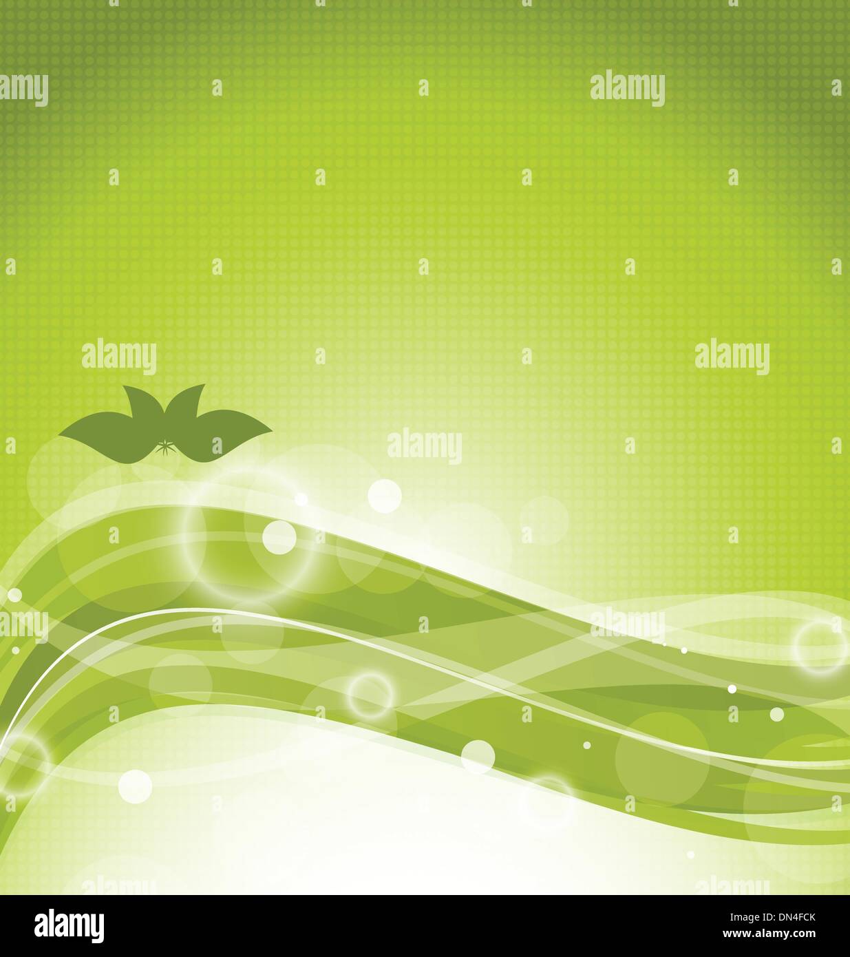 Eco background with green leaves Stock Vector Image & Art - Alamy