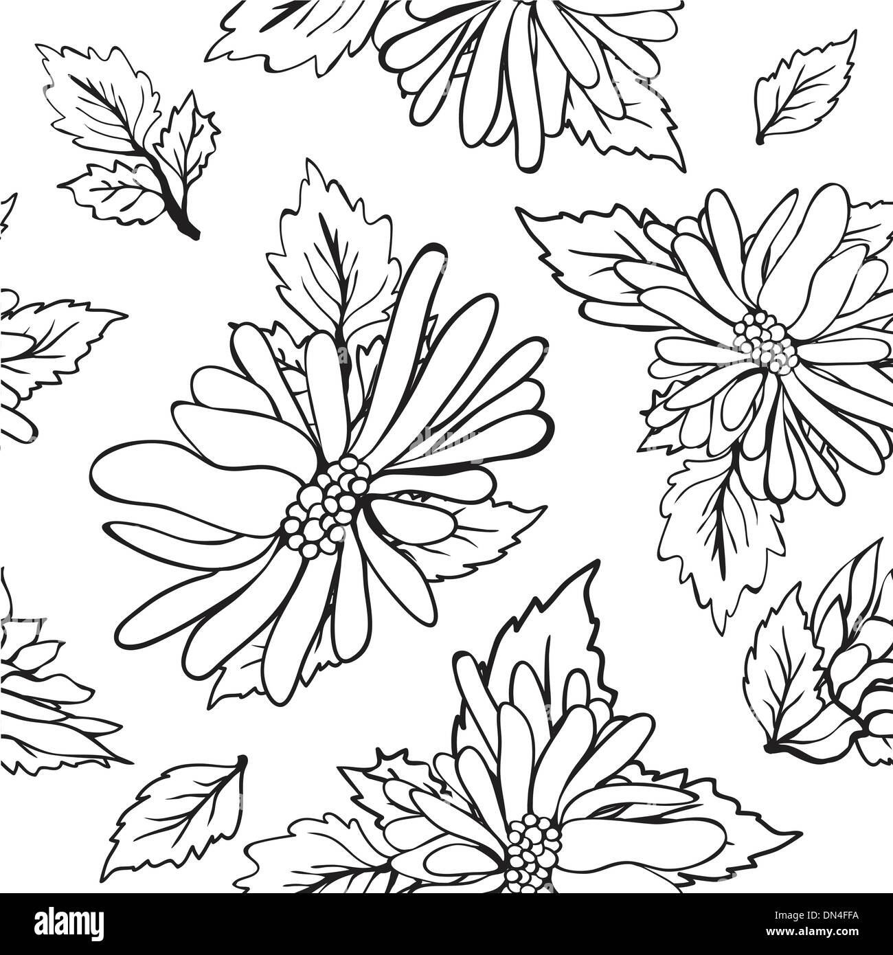 Floral seamless beautiful pattern Stock Vector