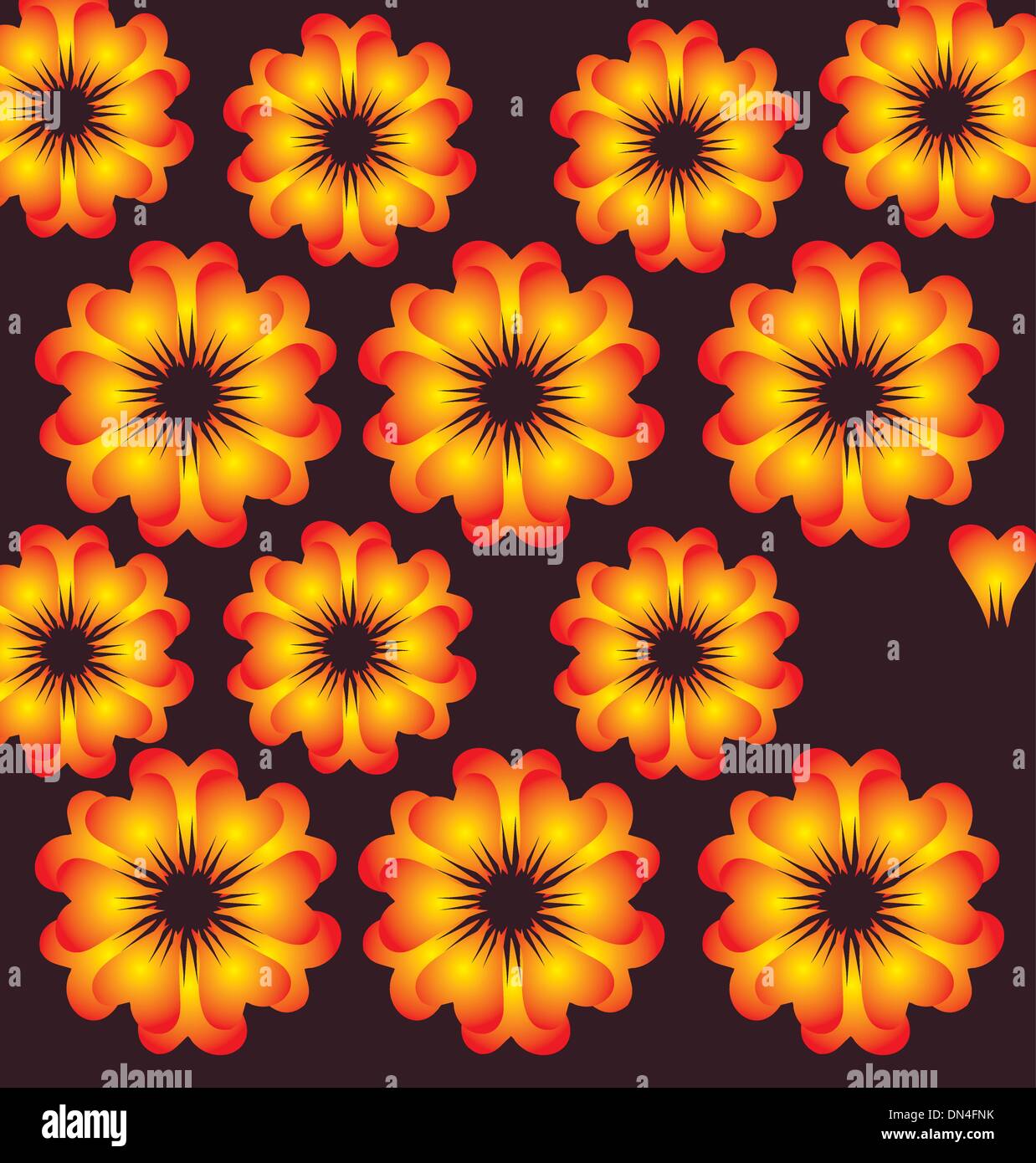 yellow flower texture vector art Stock Vector