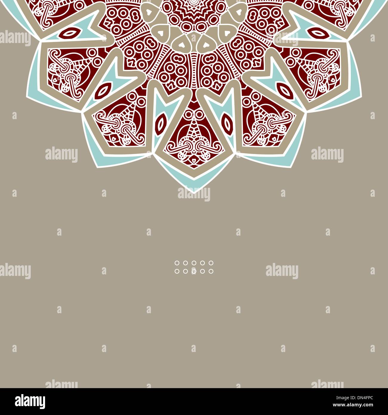 Vector Round Decorative Design Element Stock Vector