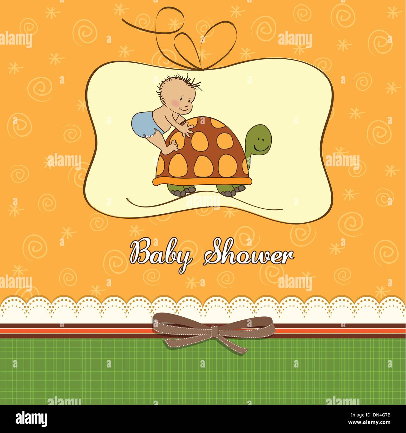 funny baby boy announcement card Stock Vector Image & Art Alamy