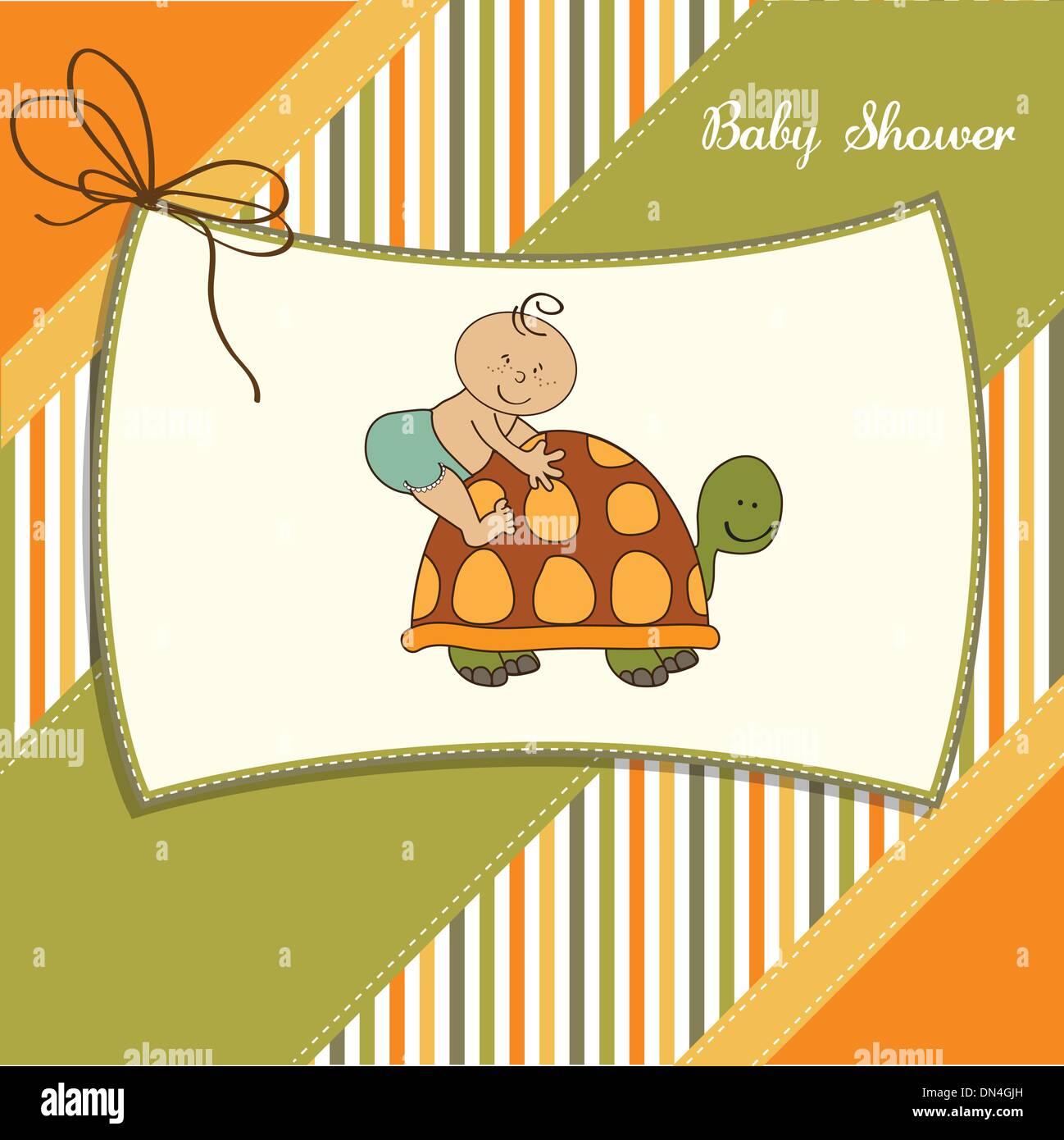 funny baby boy announcement card Stock Vector Image & Art Alamy