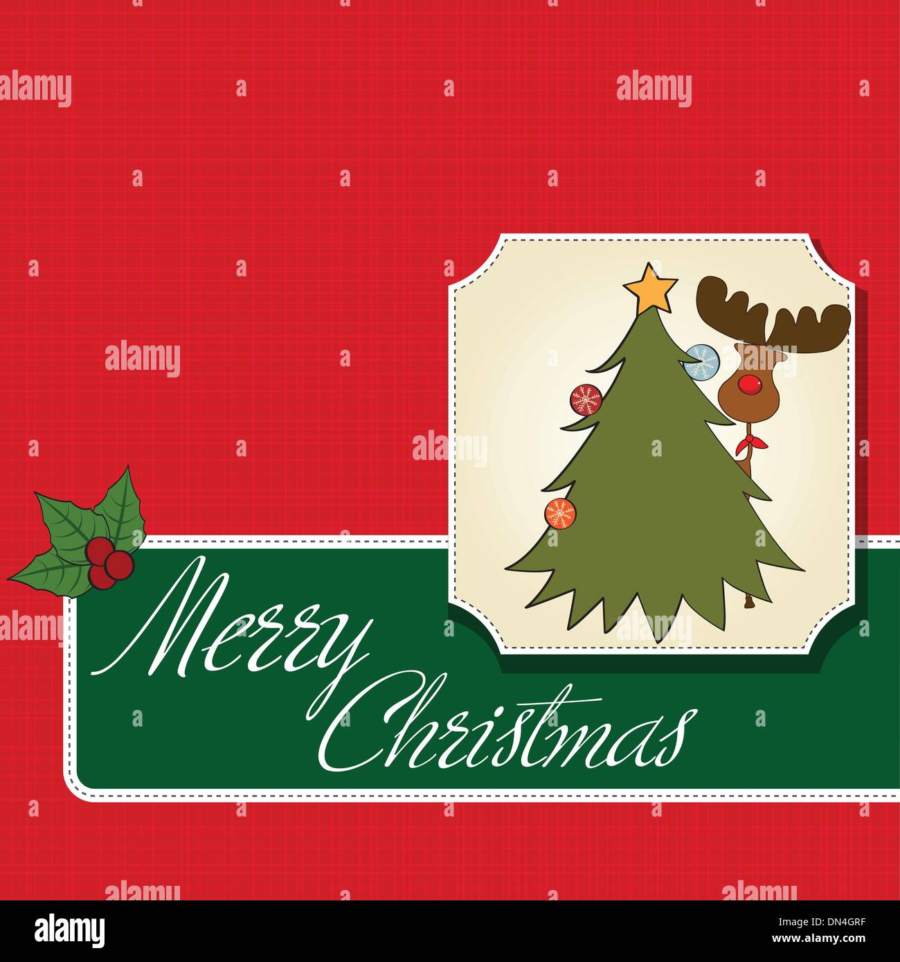 Christmas card character Stock Vector Images Alamy