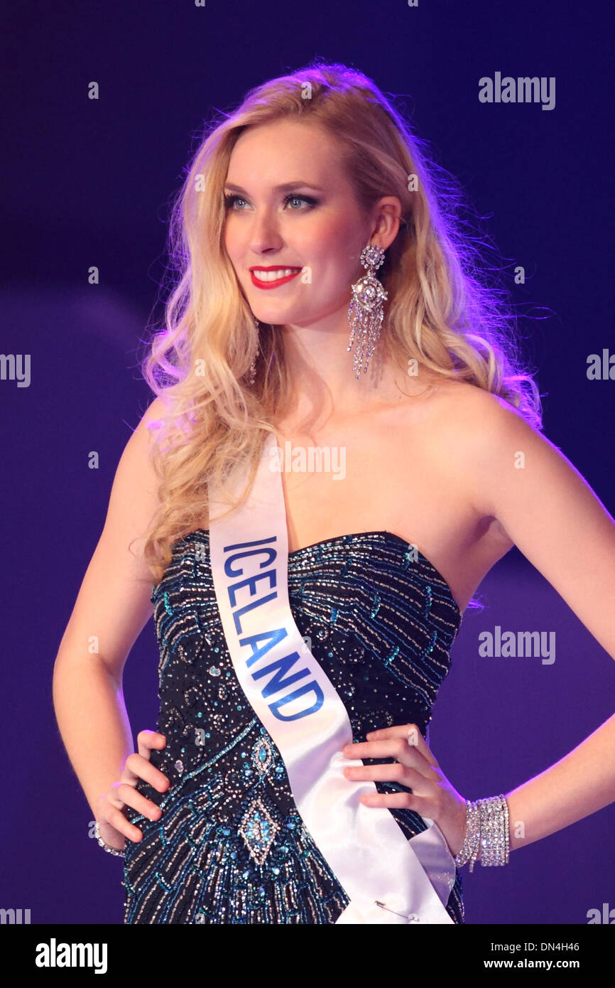 Tokyo, Japan. 17th Dec, 2013. Iceland Sigrun Eva Armannsdottir at the 2013 Miss International beauty pageant, Tokyo, Japan, 17 December 2013. Credit:  Motoo Naka/AFLO/Alamy Live News Stock Photo