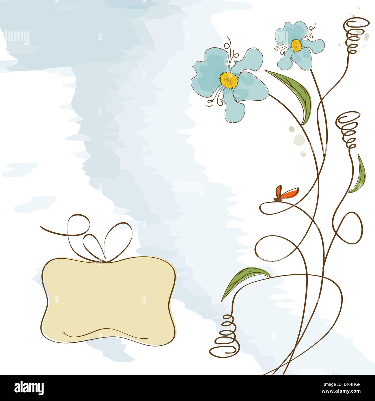 romantic flowers background Stock Vector Image & Art - Alamy