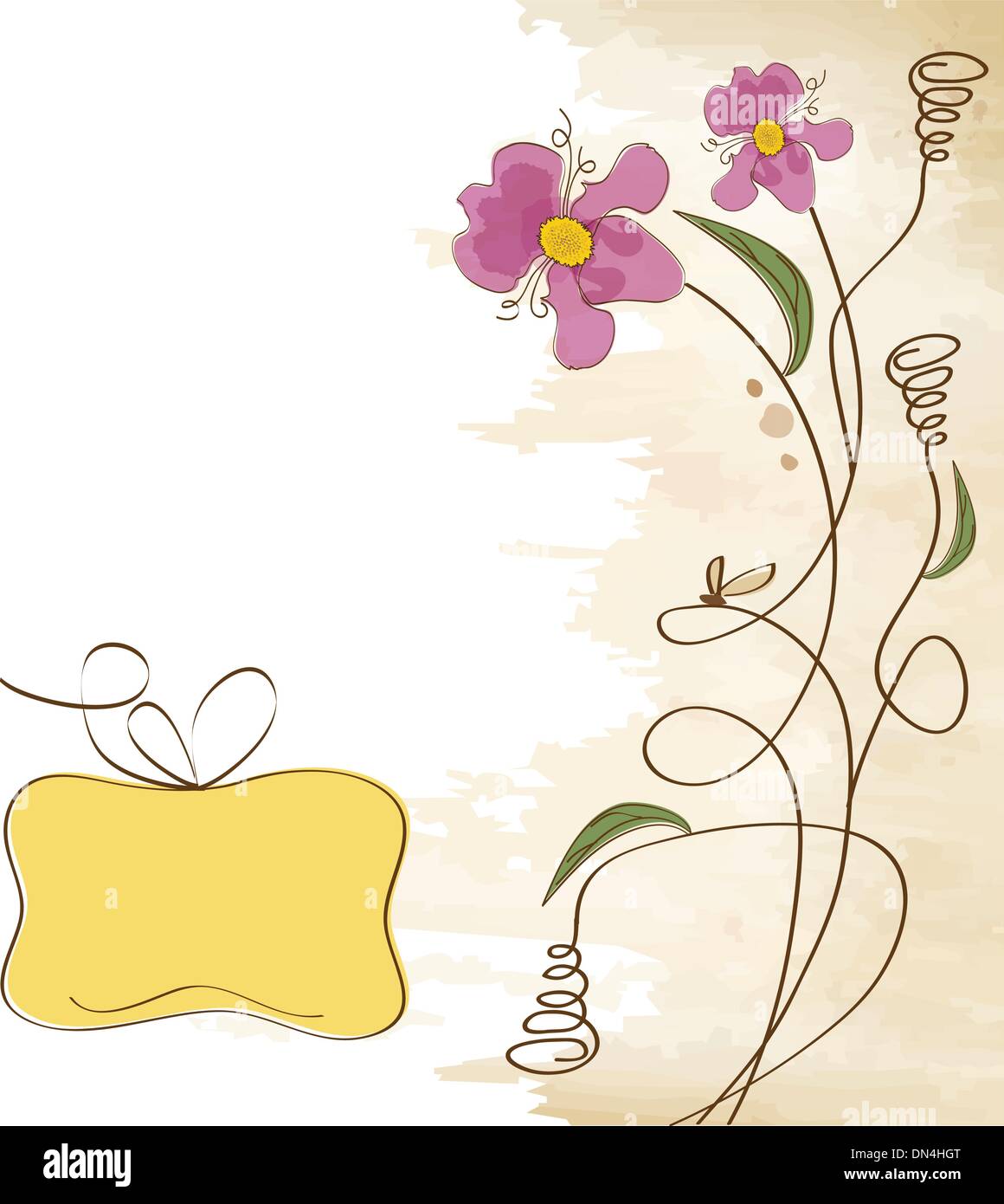 romantic flowers background Stock Vector Image & Art - Alamy