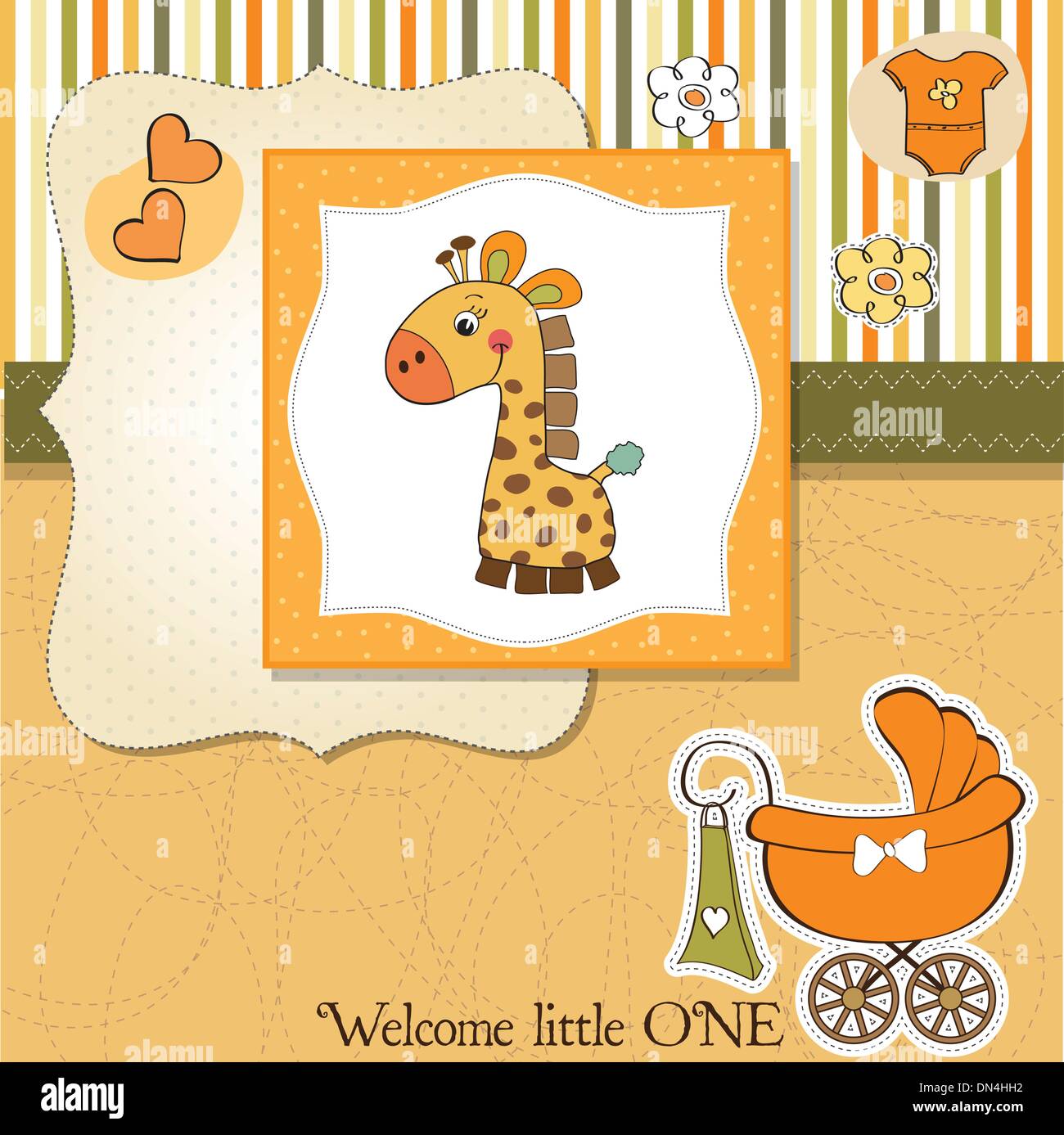 new baby announcement card Stock Vector Image & Art - Alamy