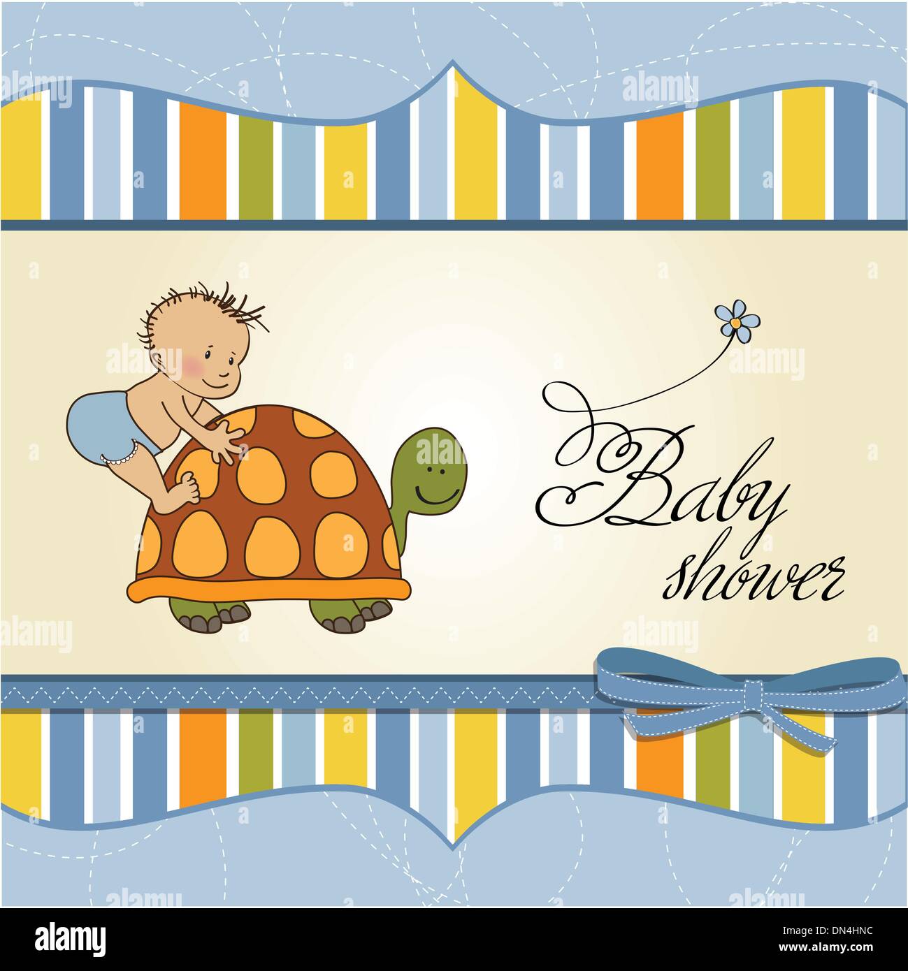 funny baby boy announcement card Stock Vector Image & Art Alamy
