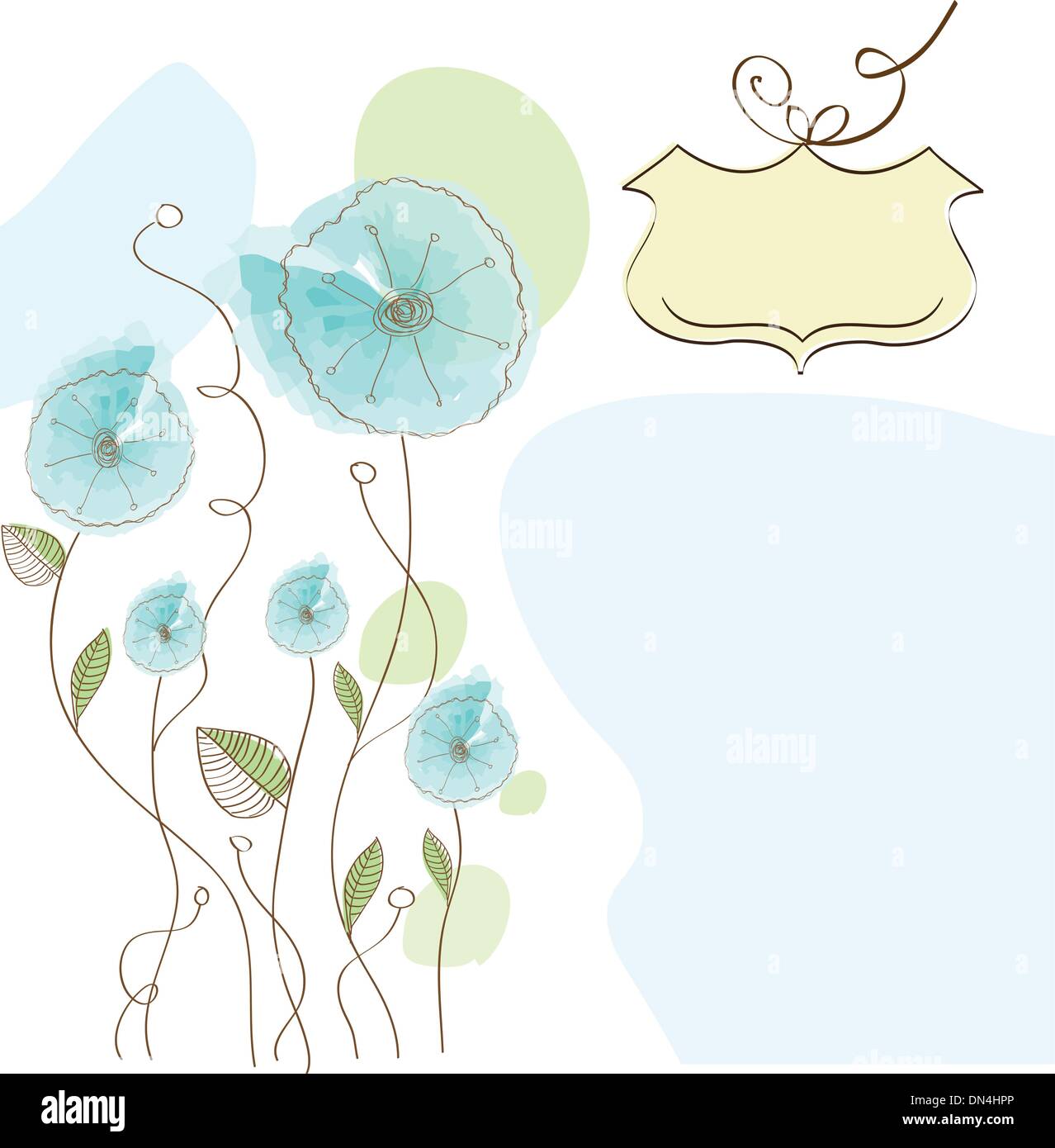 romantic flowers background Stock Vector Image & Art - Alamy