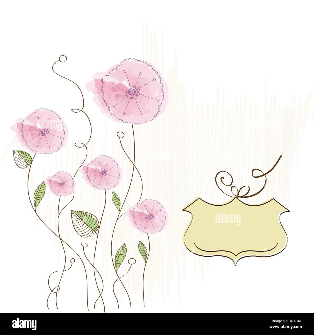 romantic flowers background Stock Vector Image & Art - Alamy