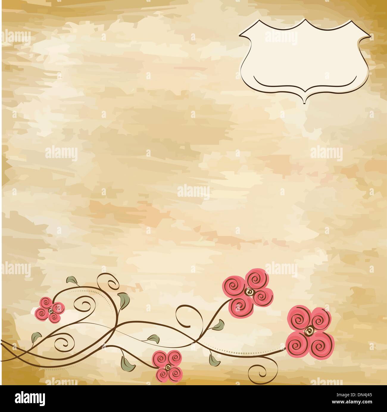 romantic flowers background Stock Vector Image & Art - Alamy
