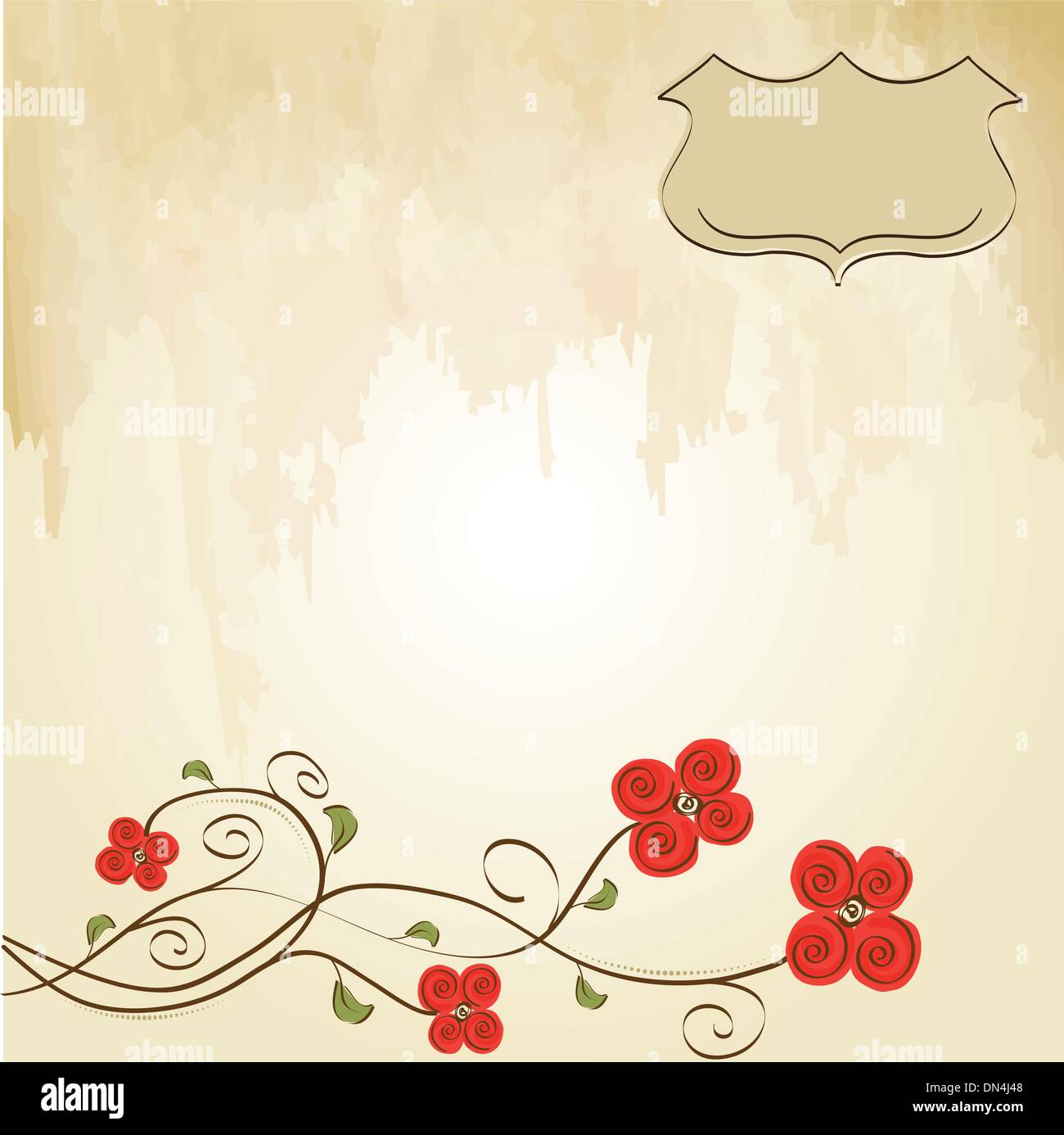romantic flowers background Stock Vector Image & Art - Alamy