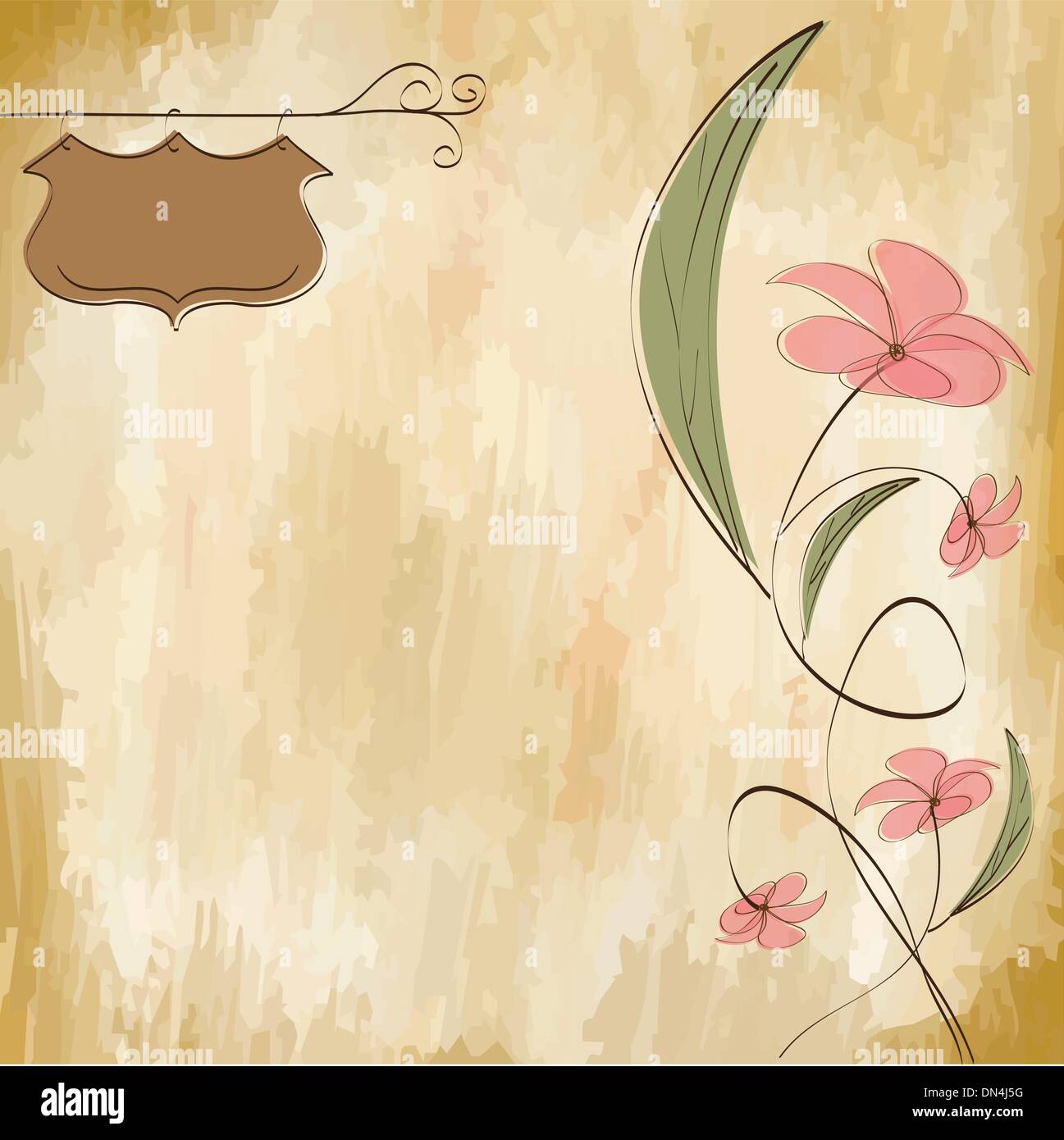 romantic flowers background Stock Vector Image & Art - Alamy