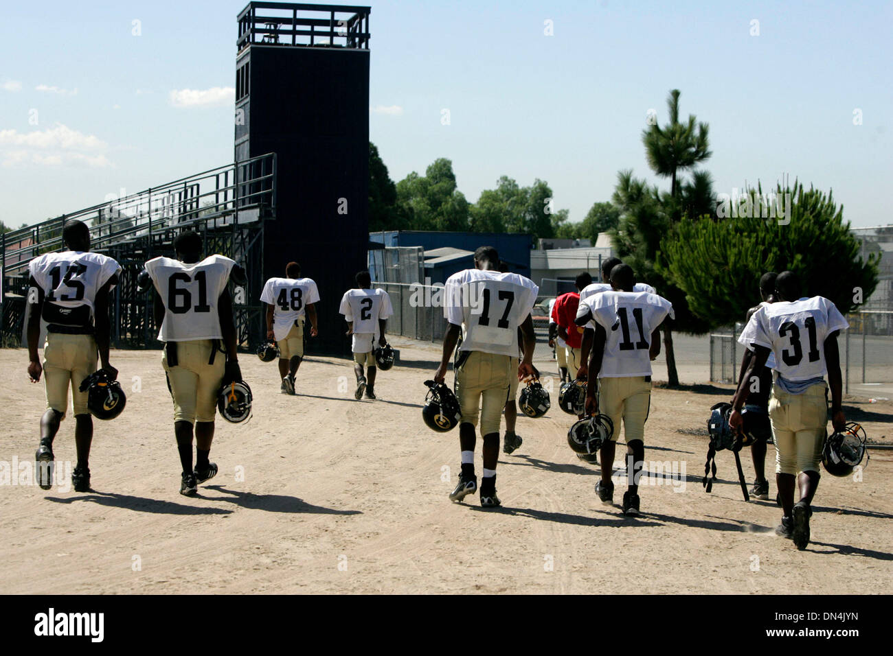 School Football Game High Resolution Stock Photography and