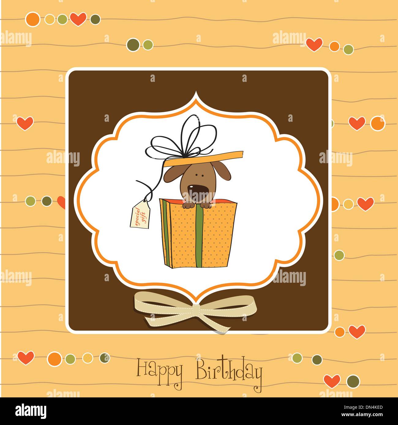 funny birthday card with dog Stock Vector Image & Art - Alamy