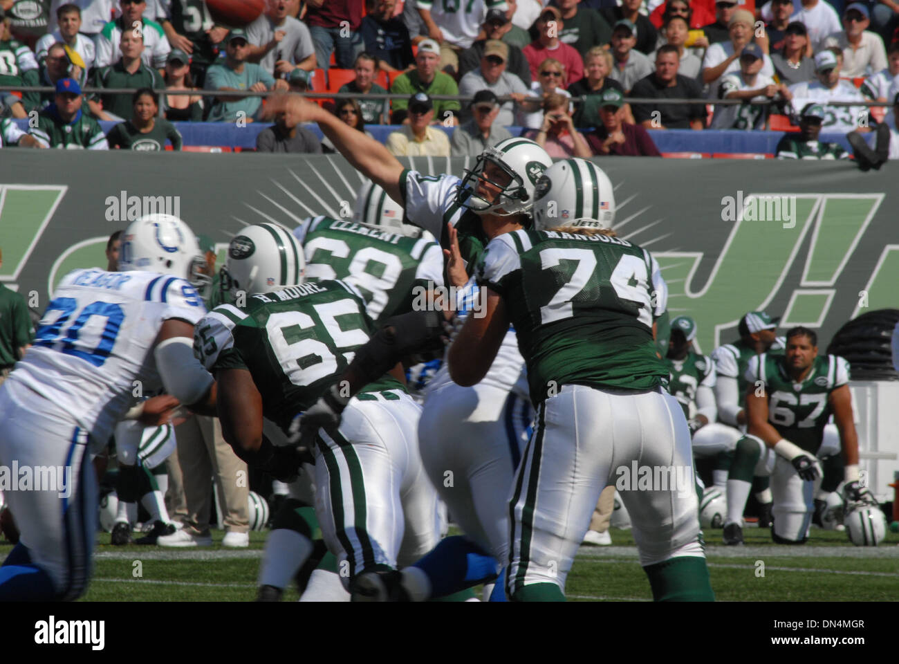 Oct 01, 2006; New York, NY, USA; NFL Football CHAD PENNINGTON at the