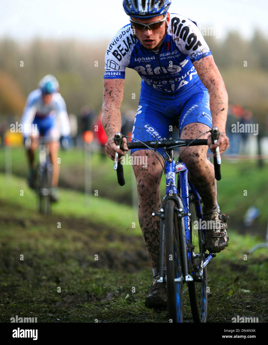 Cyclist during in the Amstel Gold Race. Stock Photo