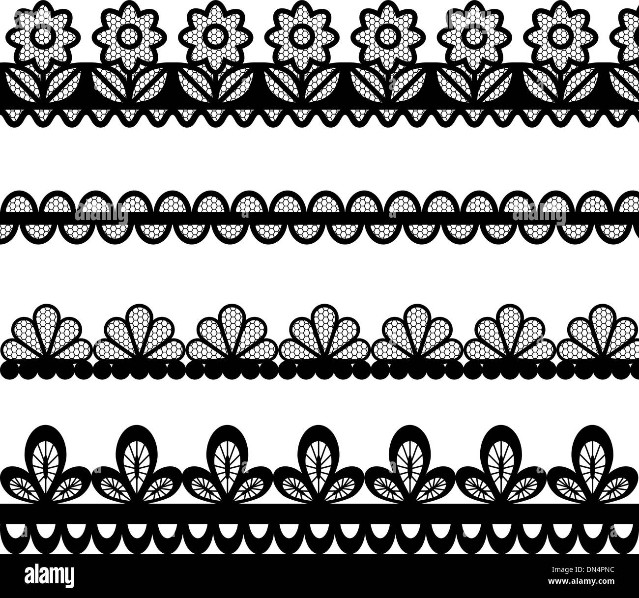 Free Vectors  Lace ribbon frame