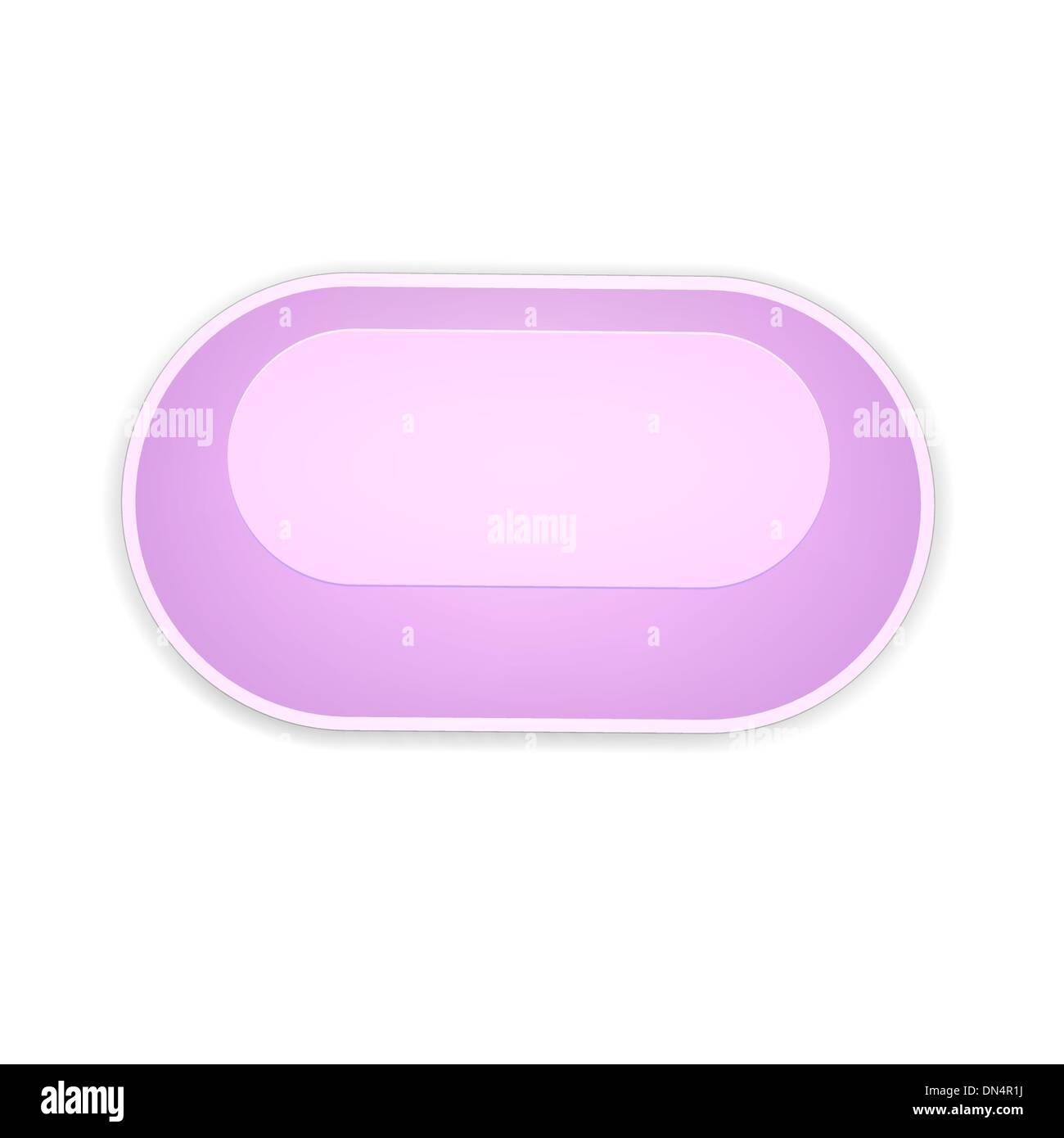 the pink oval button Stock Vector