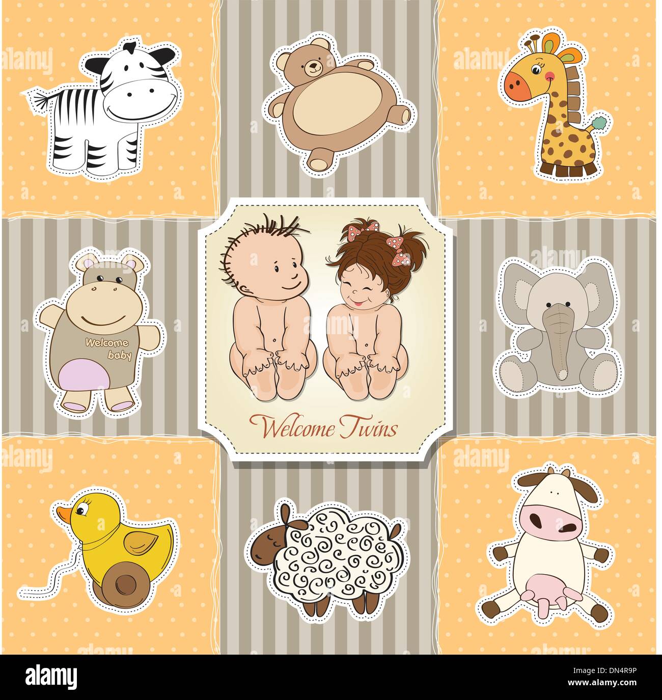 baby shower card template Stock Vector Image &amp; Art - Alamy