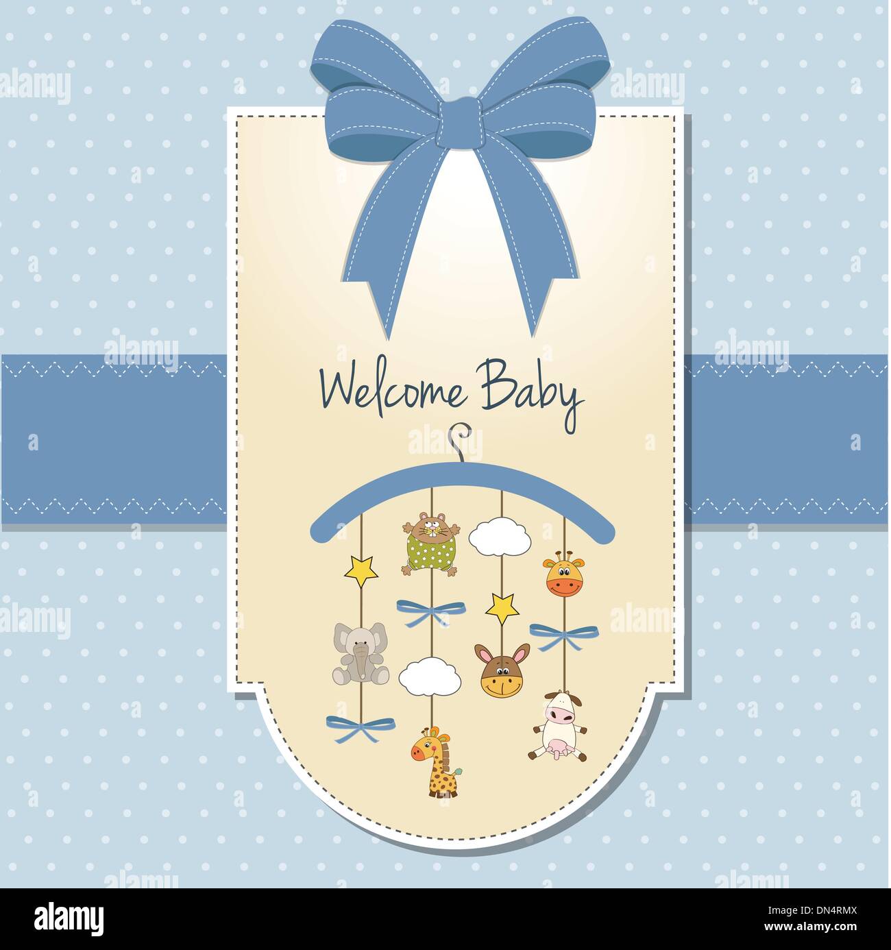 baby announcement card Stock Vector Image & Art Alamy