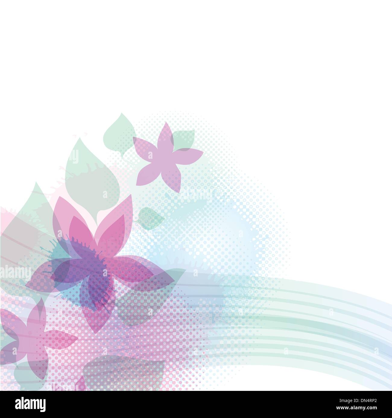 Floral vector background Stock Vector Image & Art - Alamy