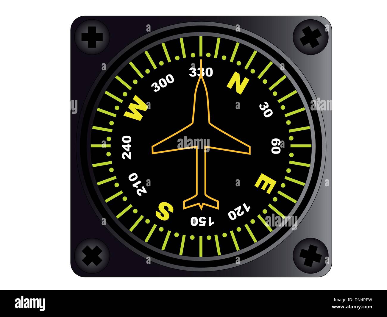 vitalitet hård Hæl Aircraft compass hi-res stock photography and images - Alamy