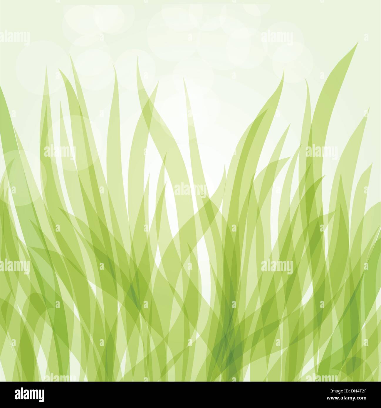 Abstract background with green flowers Stock Vector Image & Art - Alamy