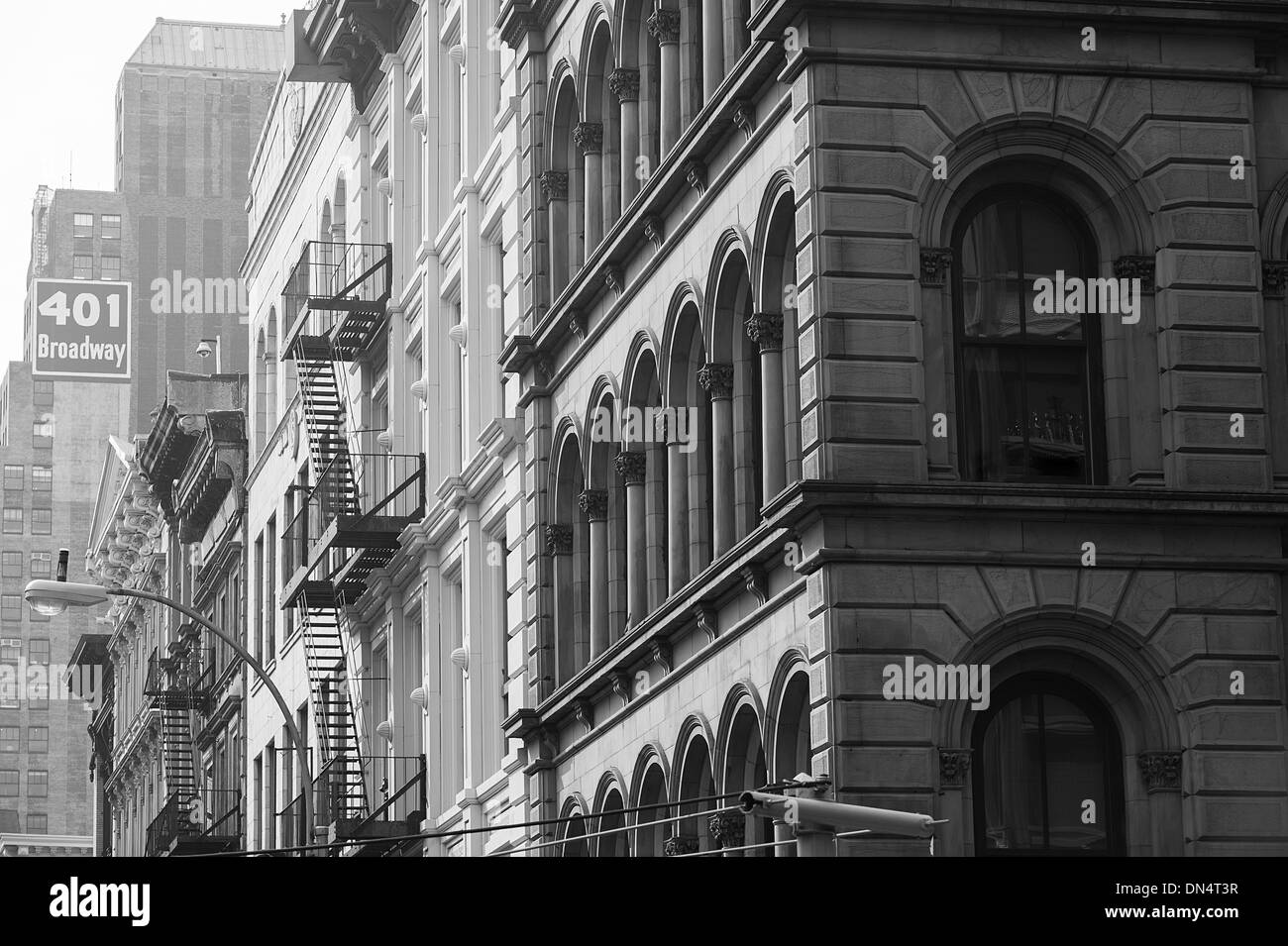 New York City Soho Cast Iron Architectural Elements Historic Buildings