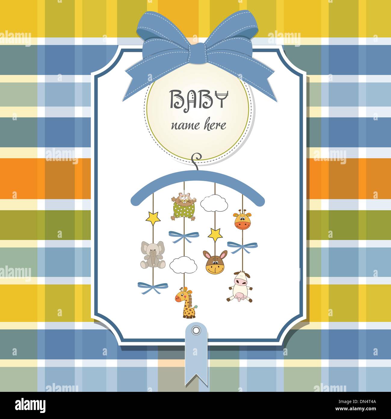 baby announcement card Stock Vector Image & Art Alamy