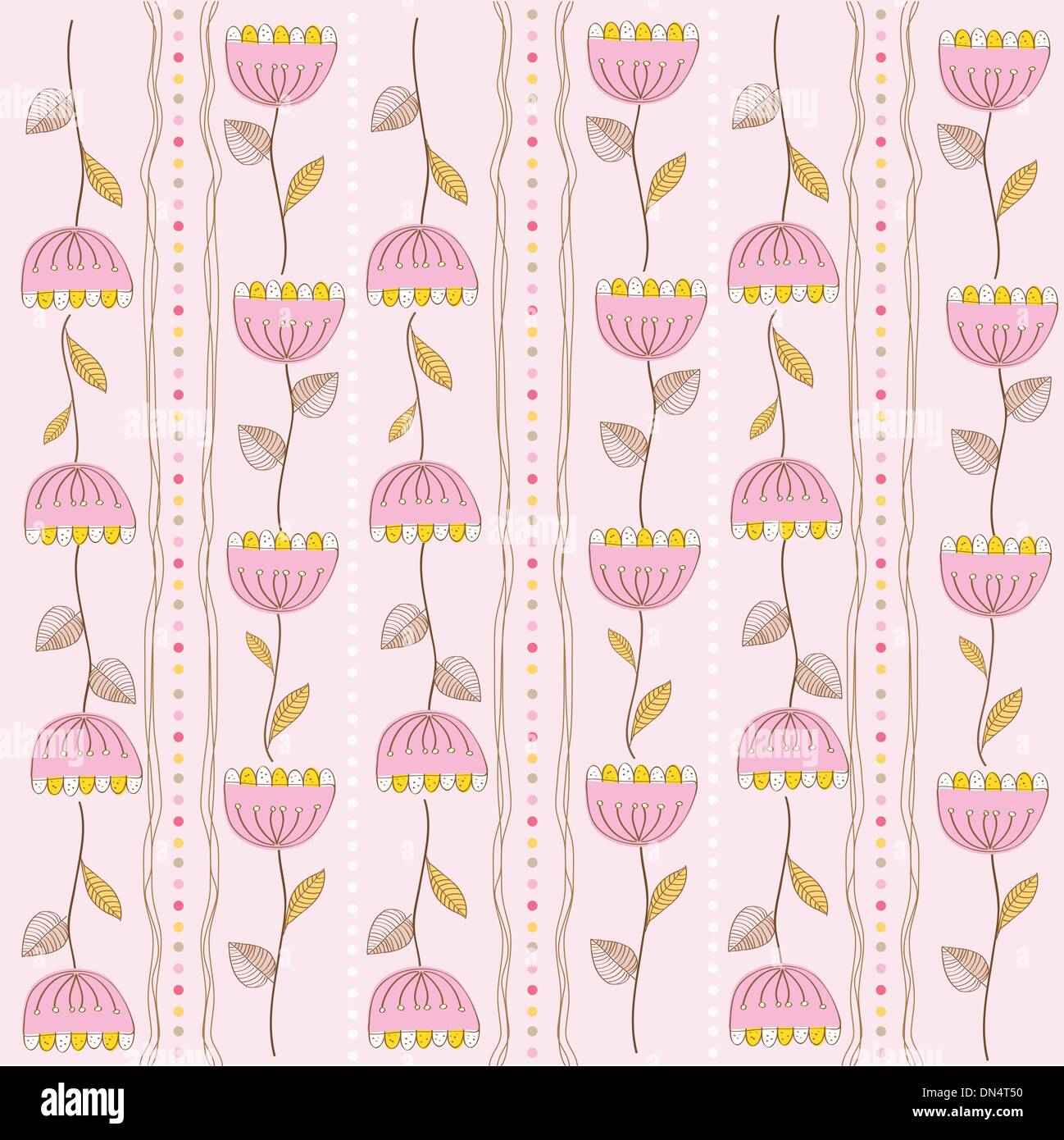 seamless pattern background with flowers Stock Vector Image & Art - Alamy
