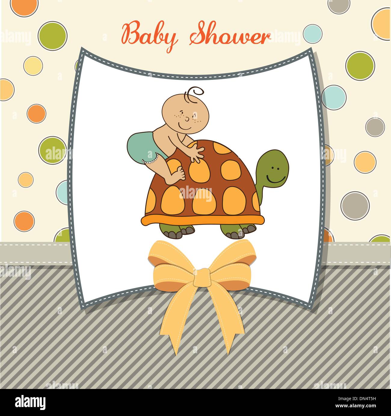funny baby boy announcement card Stock Vector Image & Art Alamy