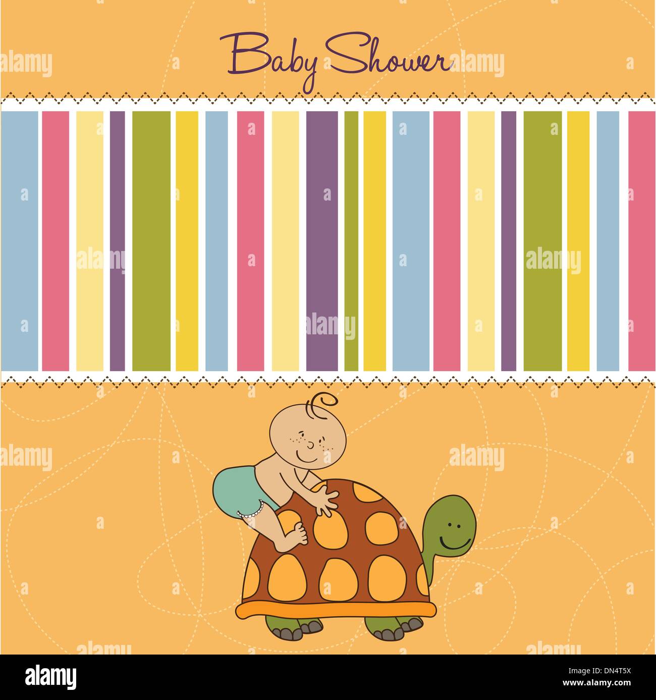 funny baby boy announcement card Stock Vector Image & Art Alamy