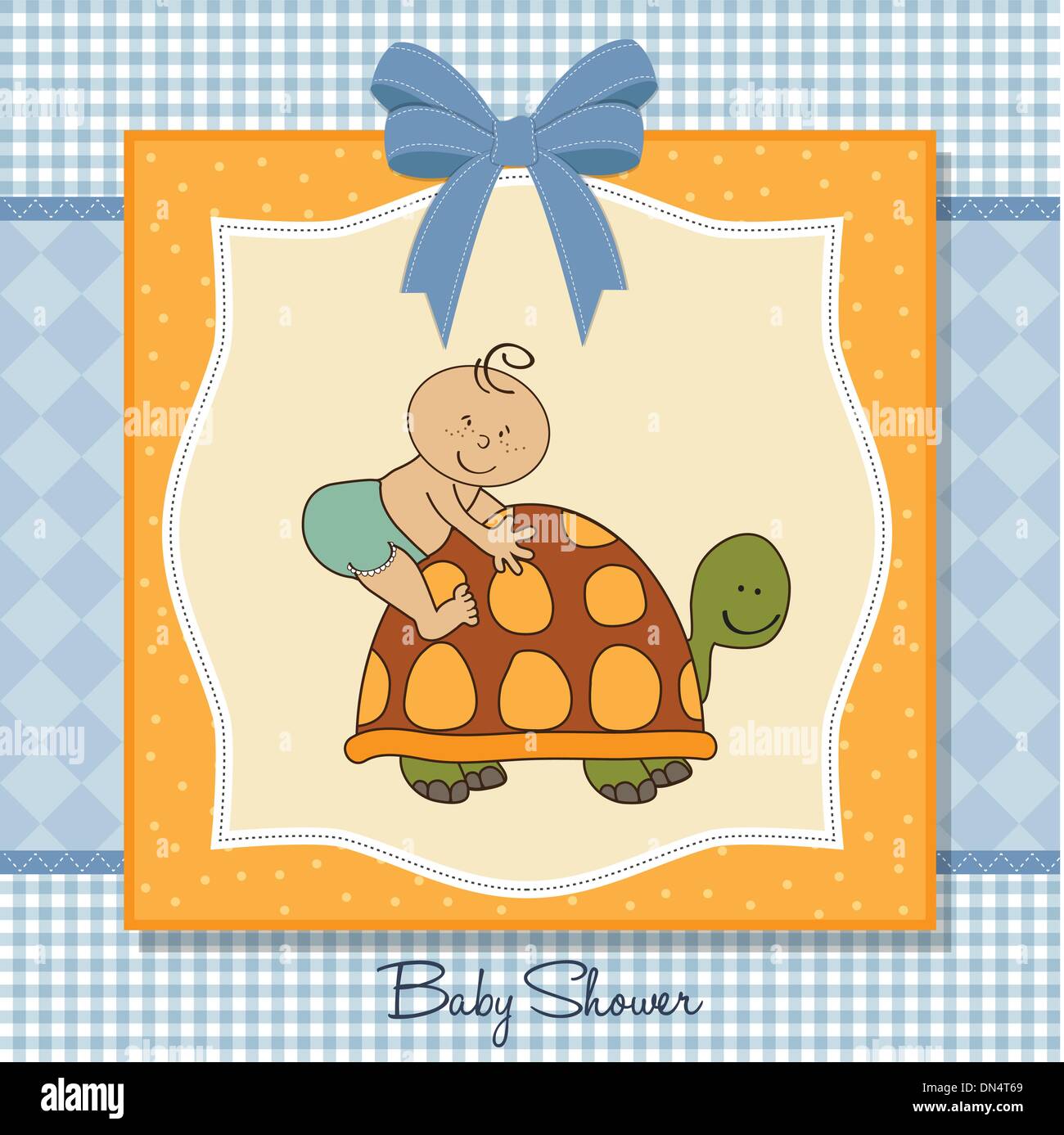 funny baby boy announcement card Stock Vector Image & Art Alamy