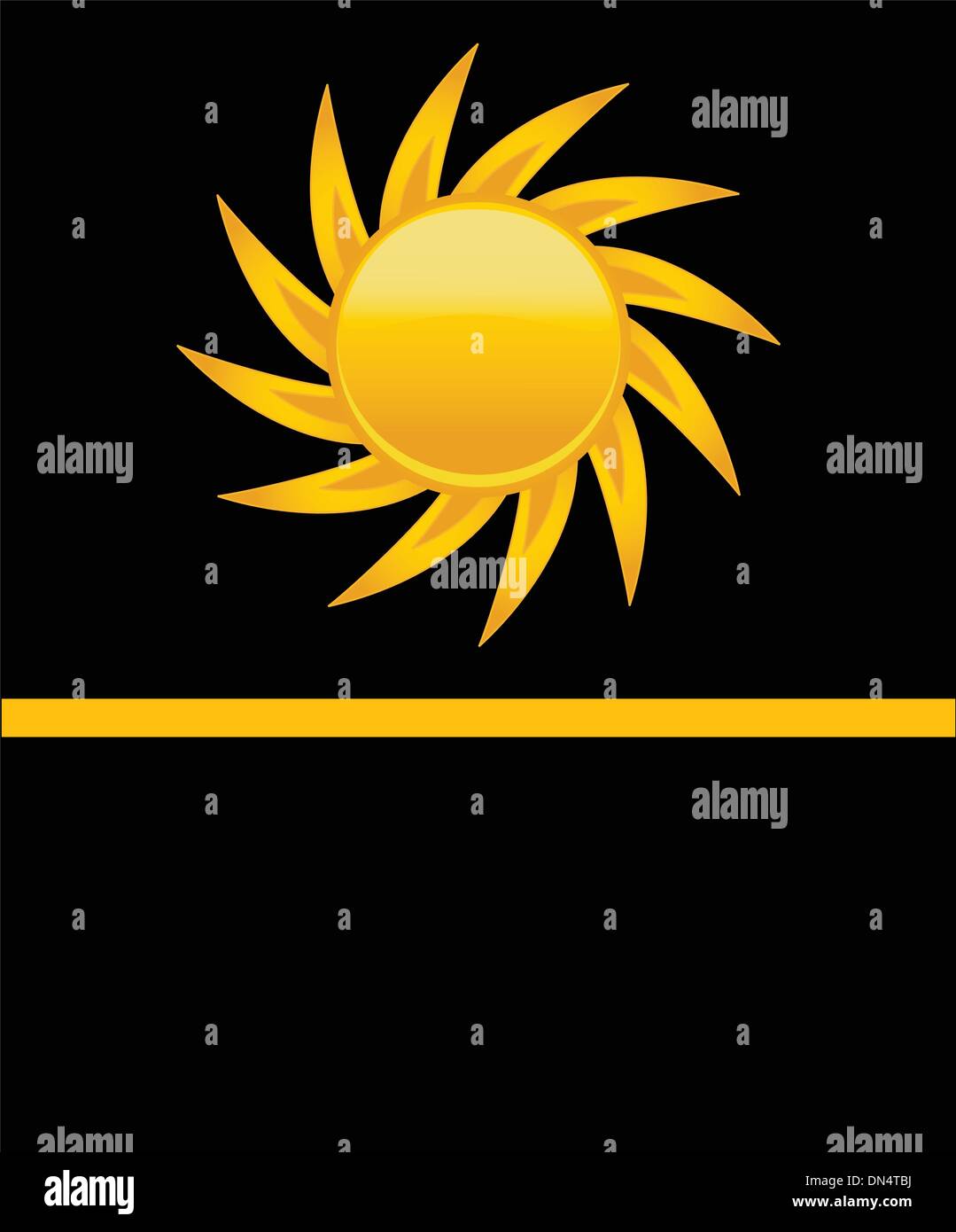 Sun over white - vector illustration Stock Vector Image & Art - Alamy