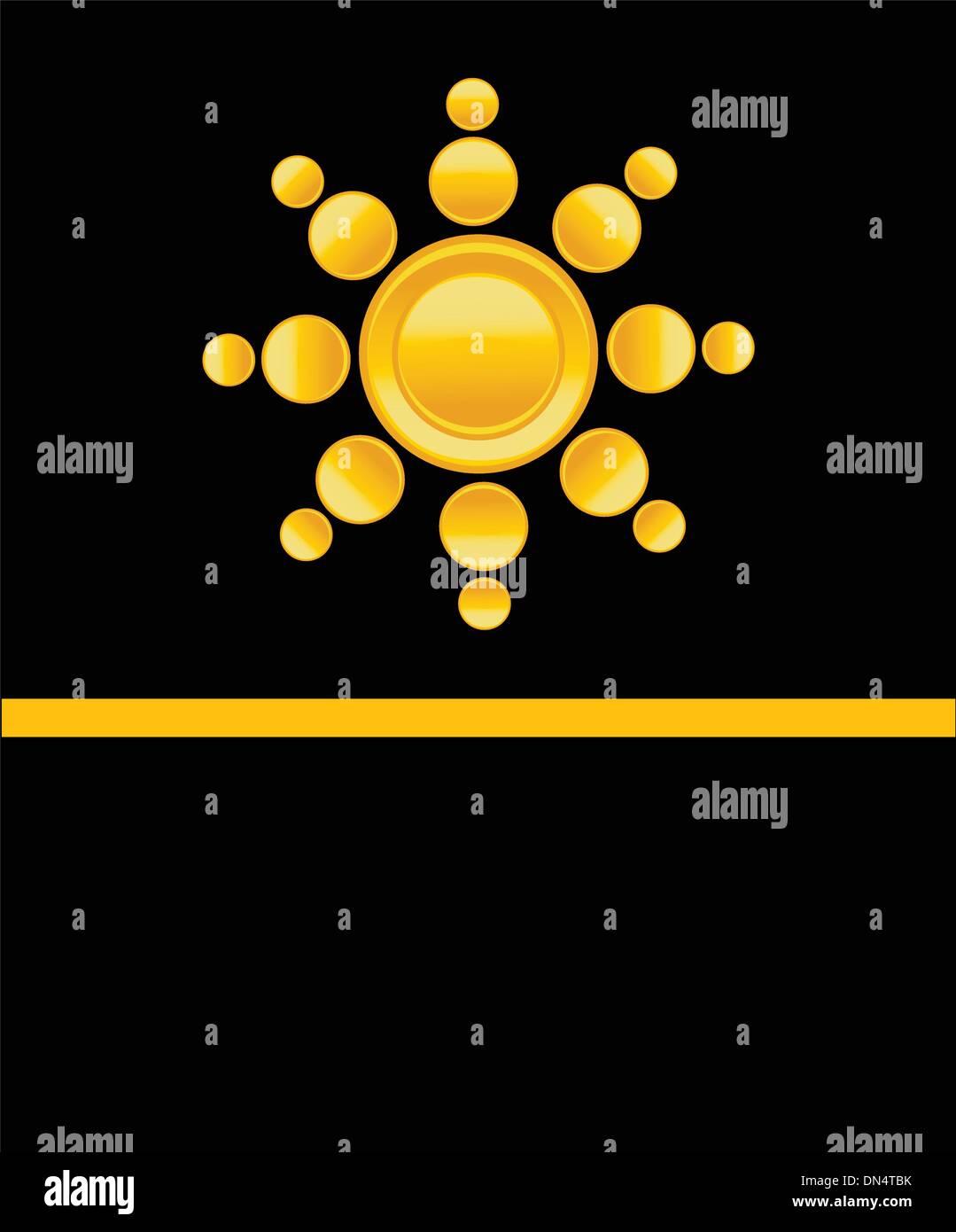 Sun over white - vector illustration Stock Vector Image & Art - Alamy
