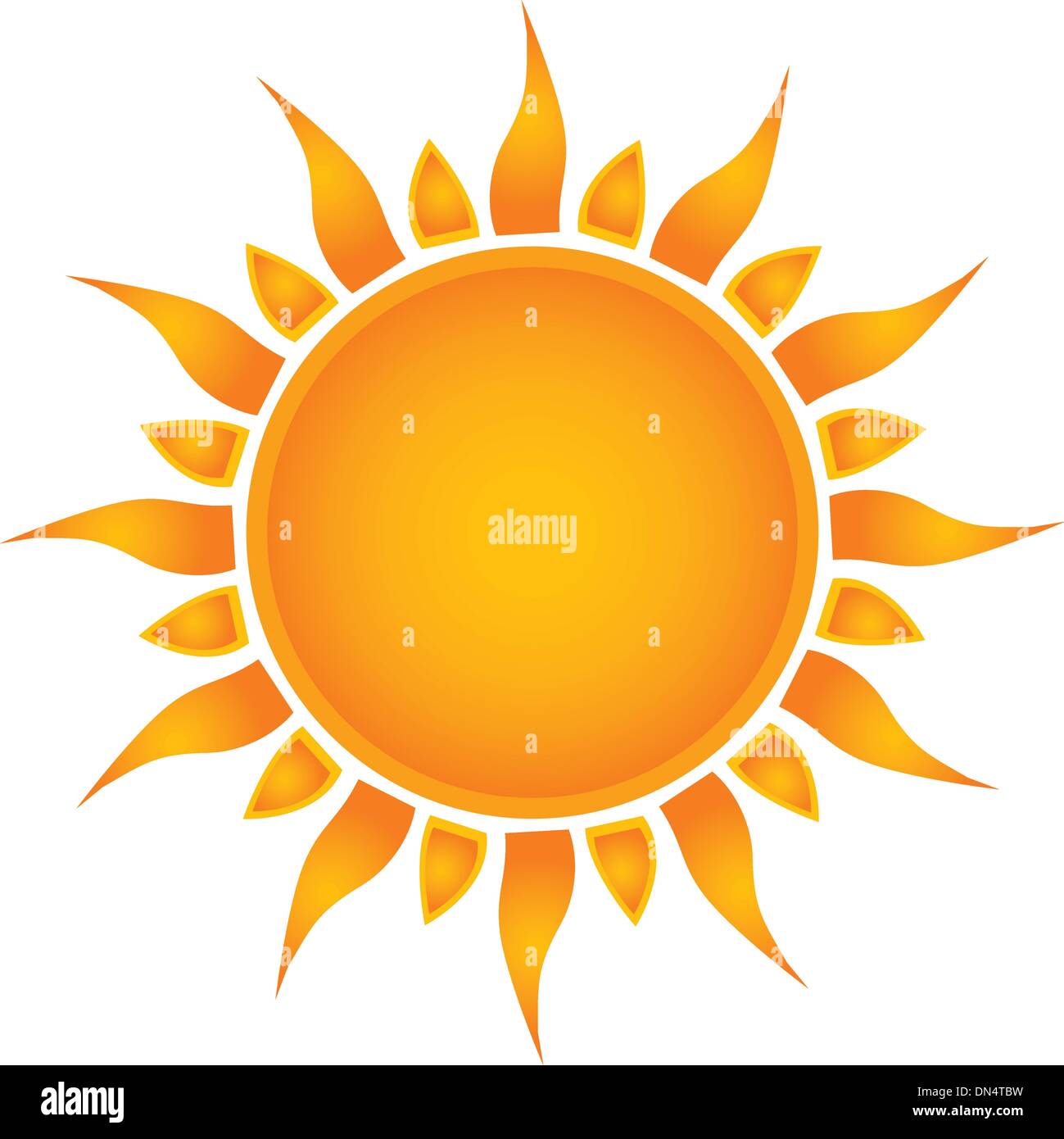 Sun over white - vector illustration Stock Vector Image & Art - Alamy