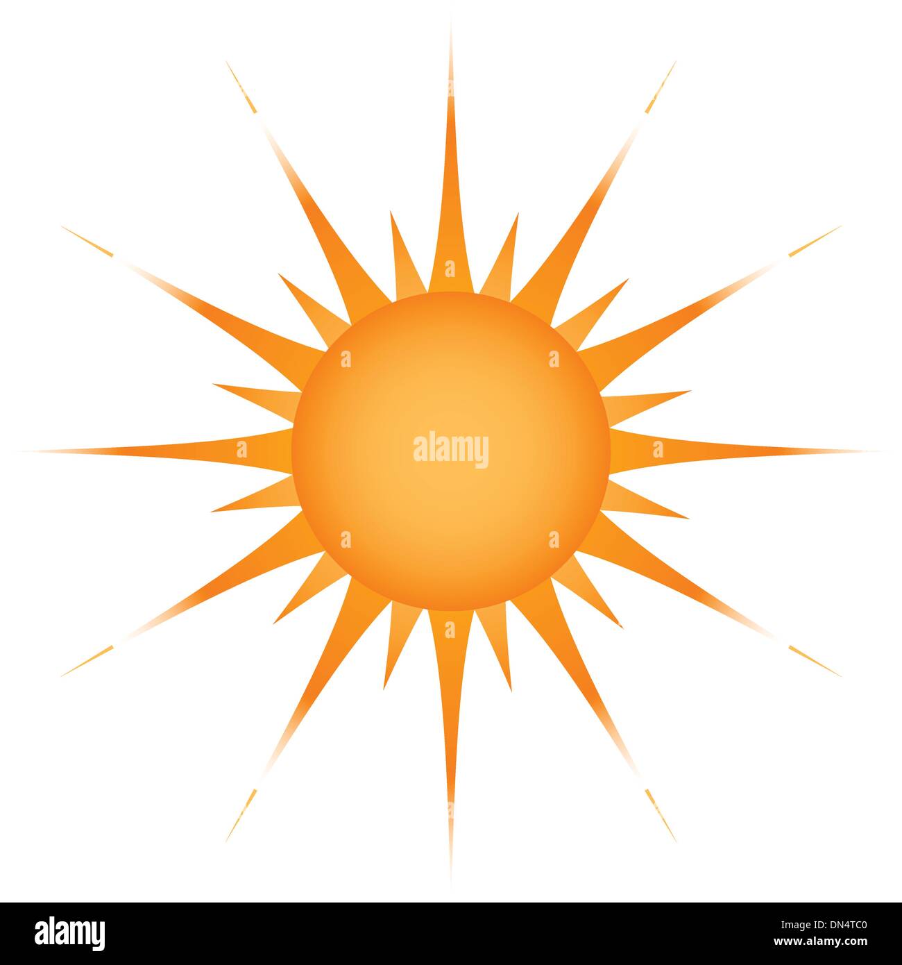 Sun over white - vector illustration Stock Vector Image & Art - Alamy