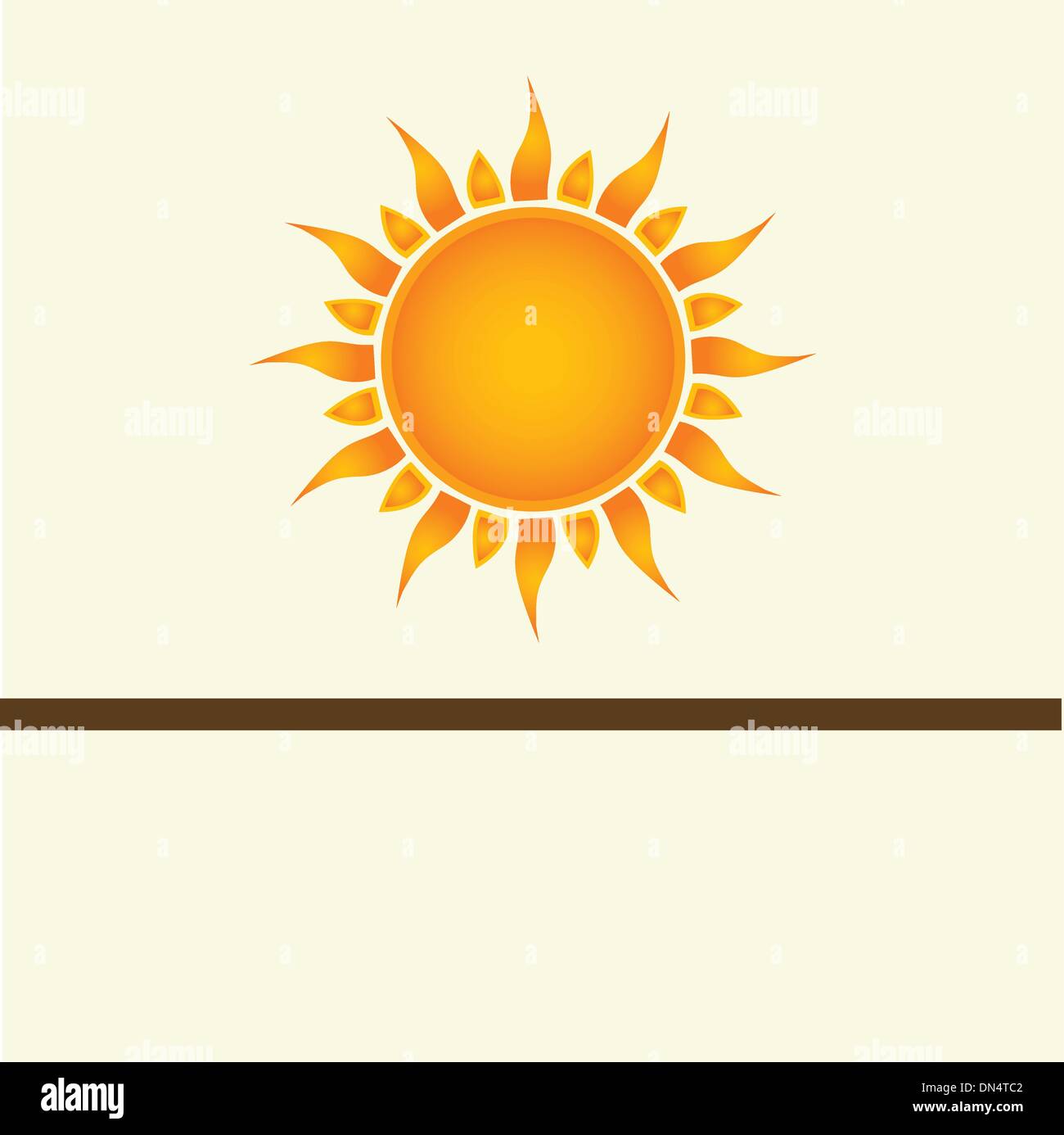 Sun over white - vector illustration Stock Vector Image & Art - Alamy