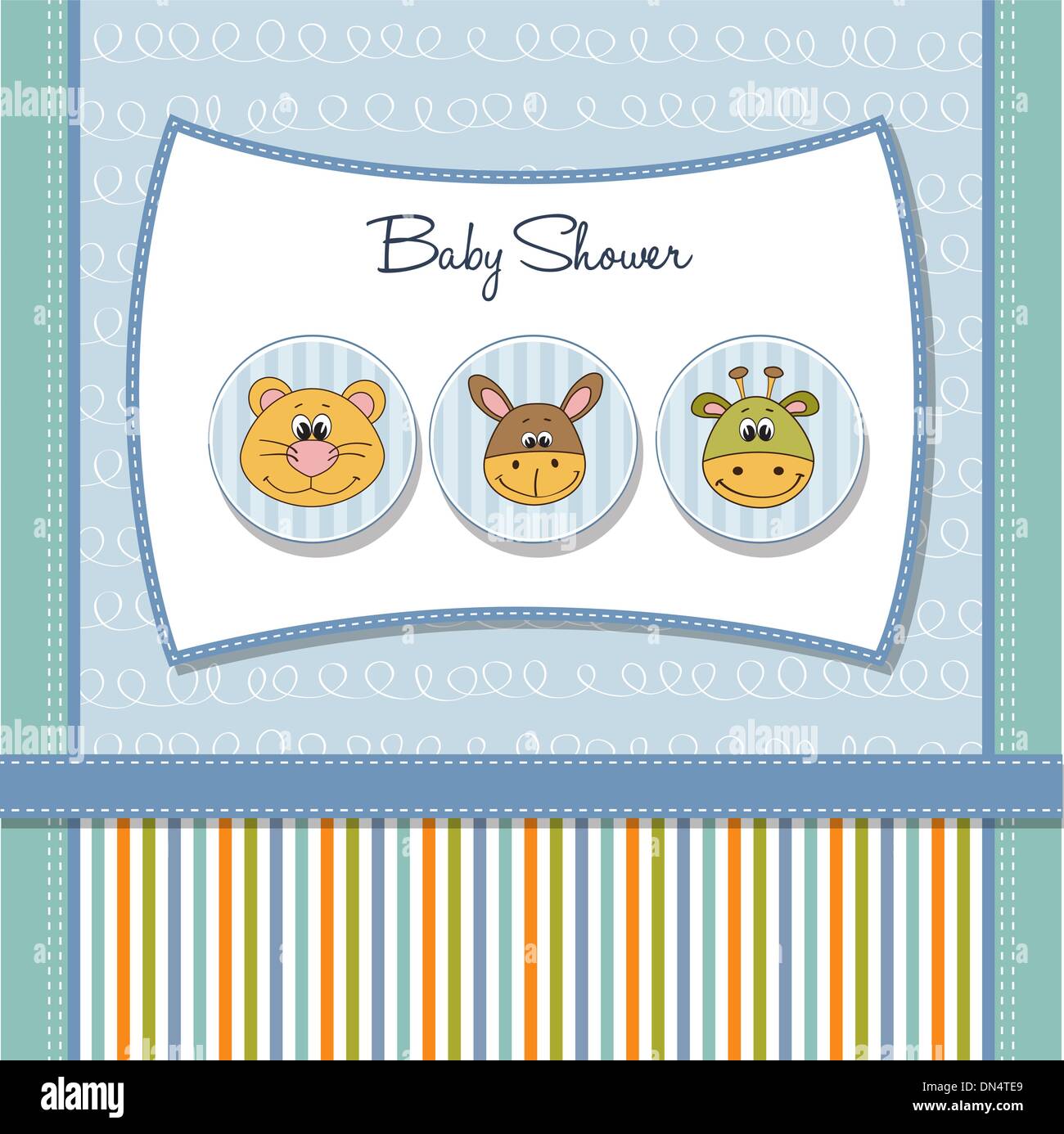 baby shower card Stock Vector Image & Art - Alamy